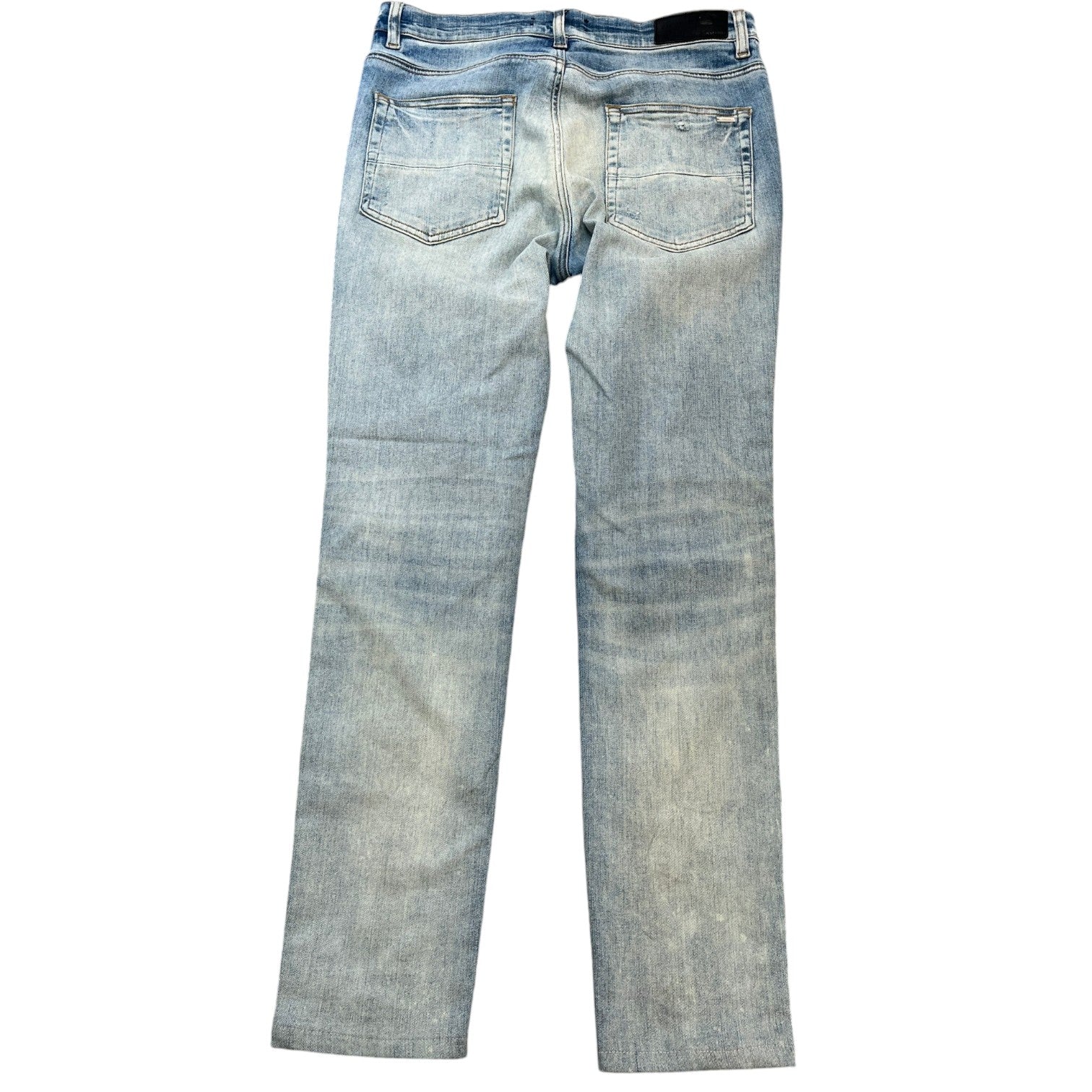 Men's Mx1 Distressed Bandana Jeans Blue Size Waist 32"