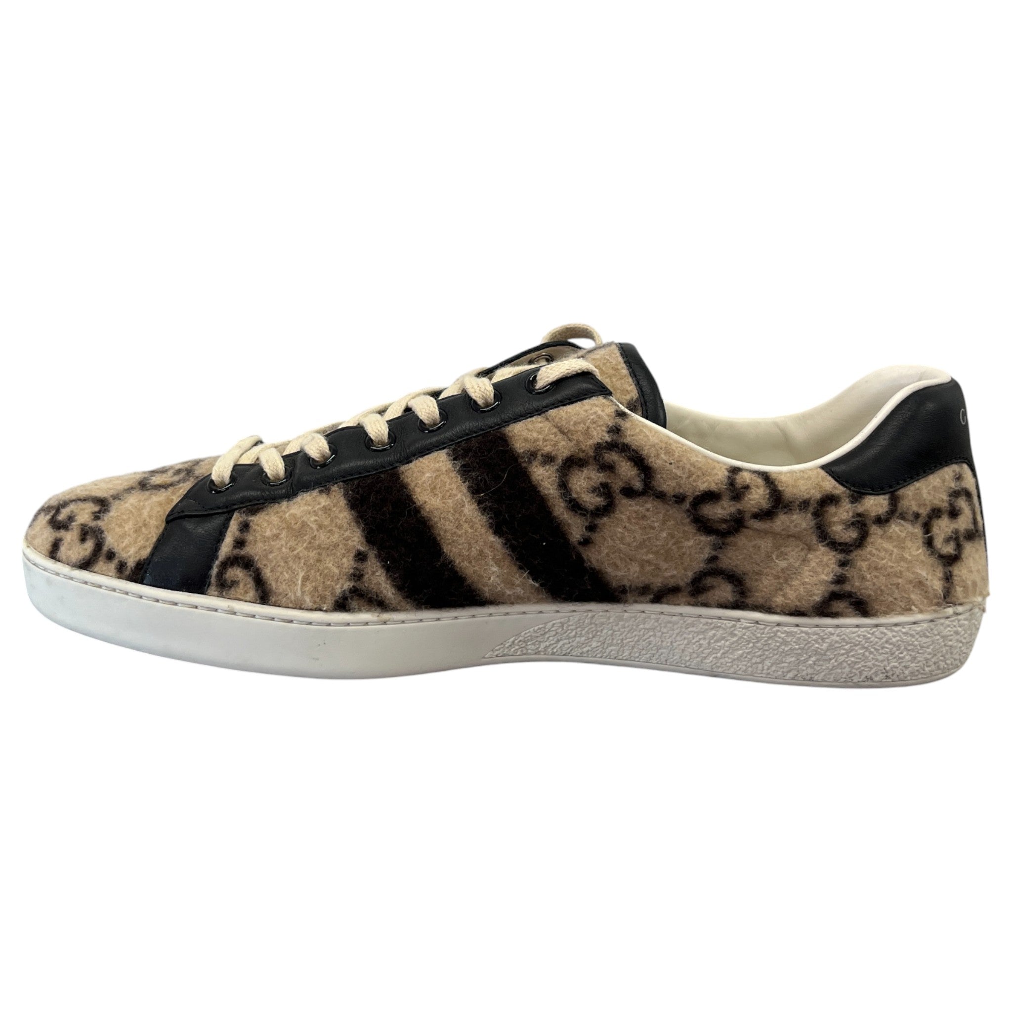 Men's Gg Supreme Ace Low Trainers Beige Size EU 44 / UK 10