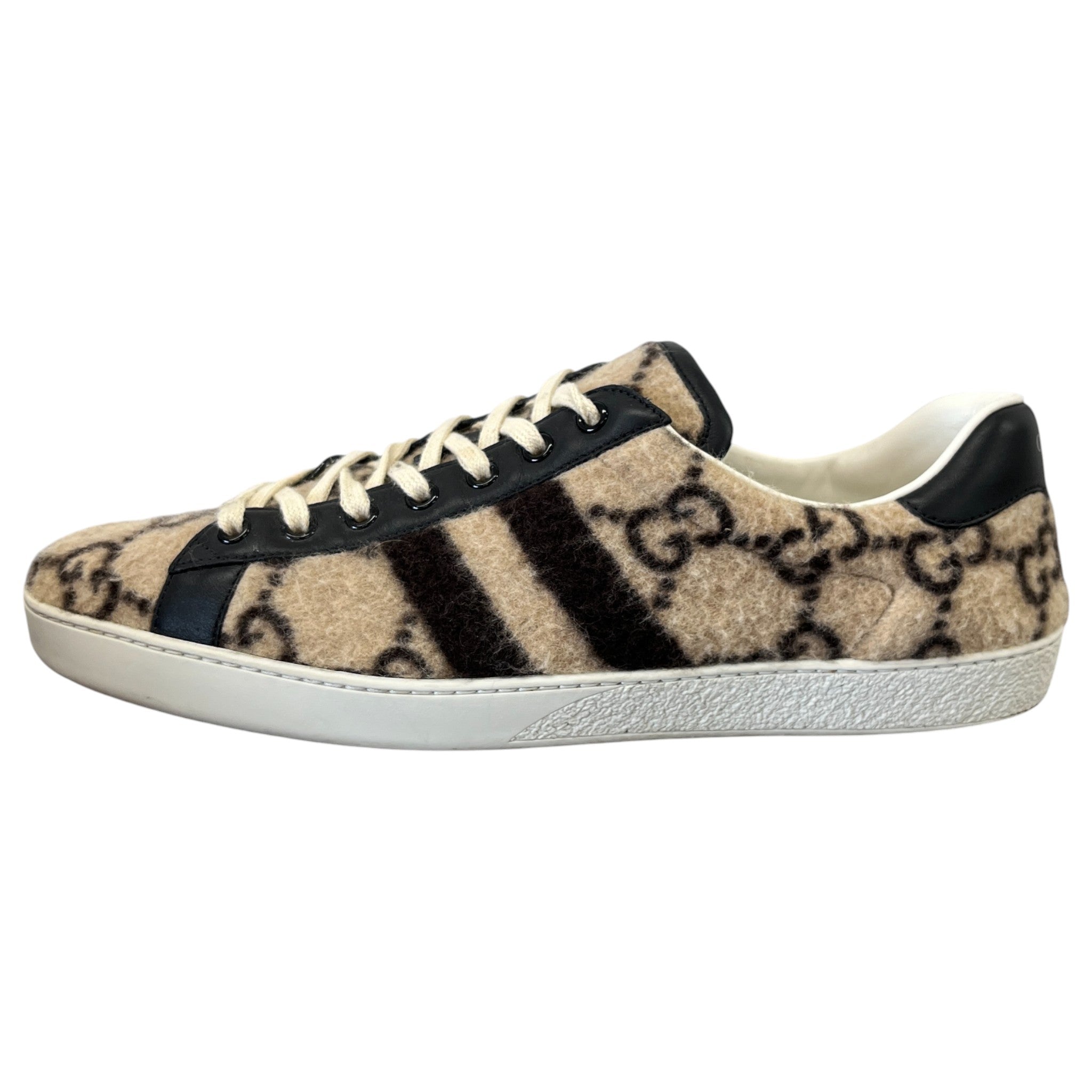 Men's Gg Supreme Ace Low Trainers Beige Size EU 44 / UK 10