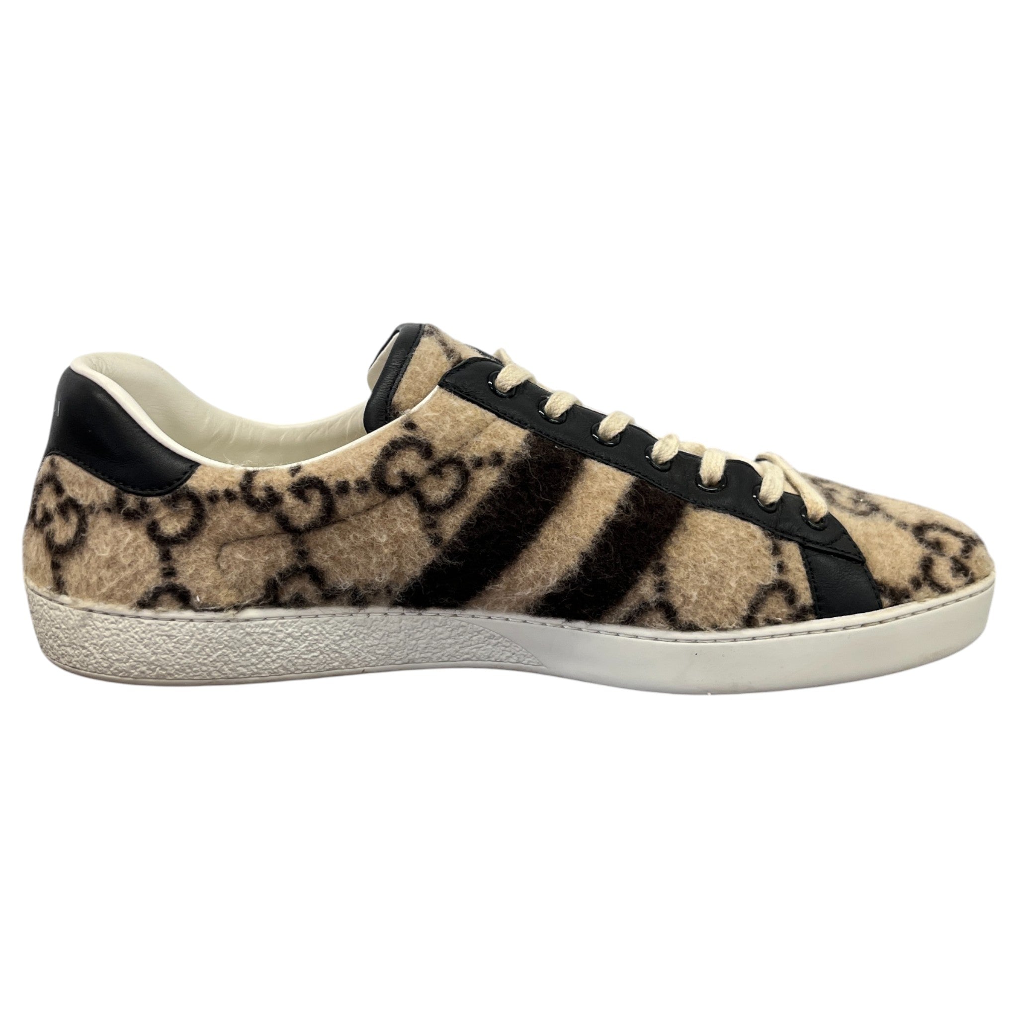 Men's Gg Supreme Ace Low Trainers Beige Size EU 44 / UK 10