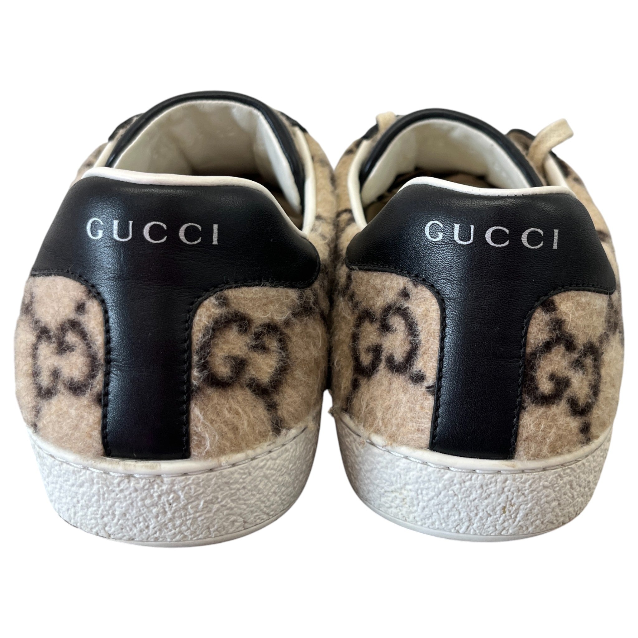 Men's Gg Supreme Ace Low Trainers Beige Size EU 44 / UK 10