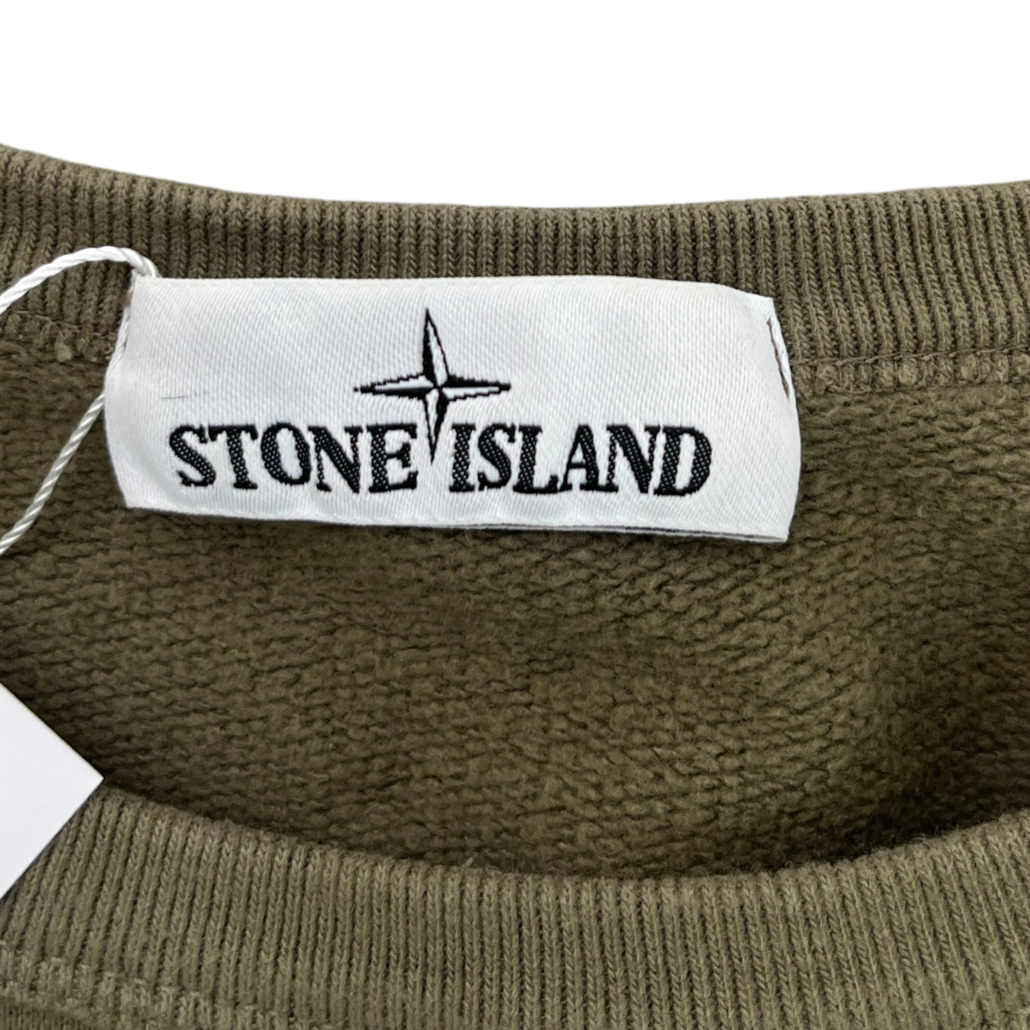Men's Applique Logo Sweatshirt Khaki Size XL