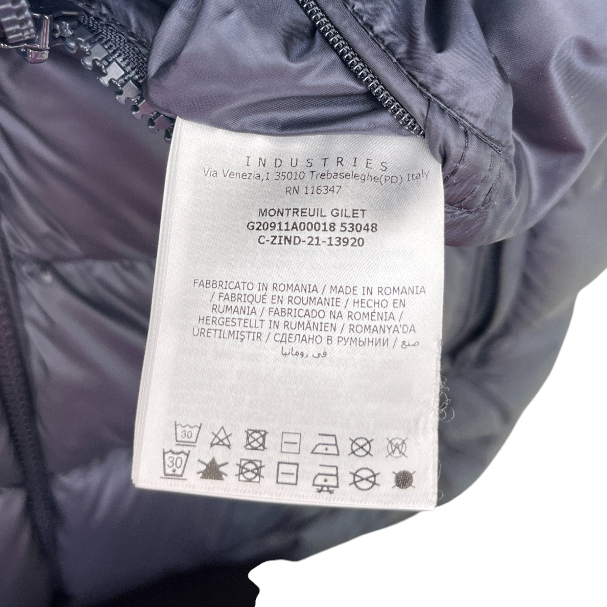 Men's Montreuil Hooded Gilet Navy Size 5 / XXL