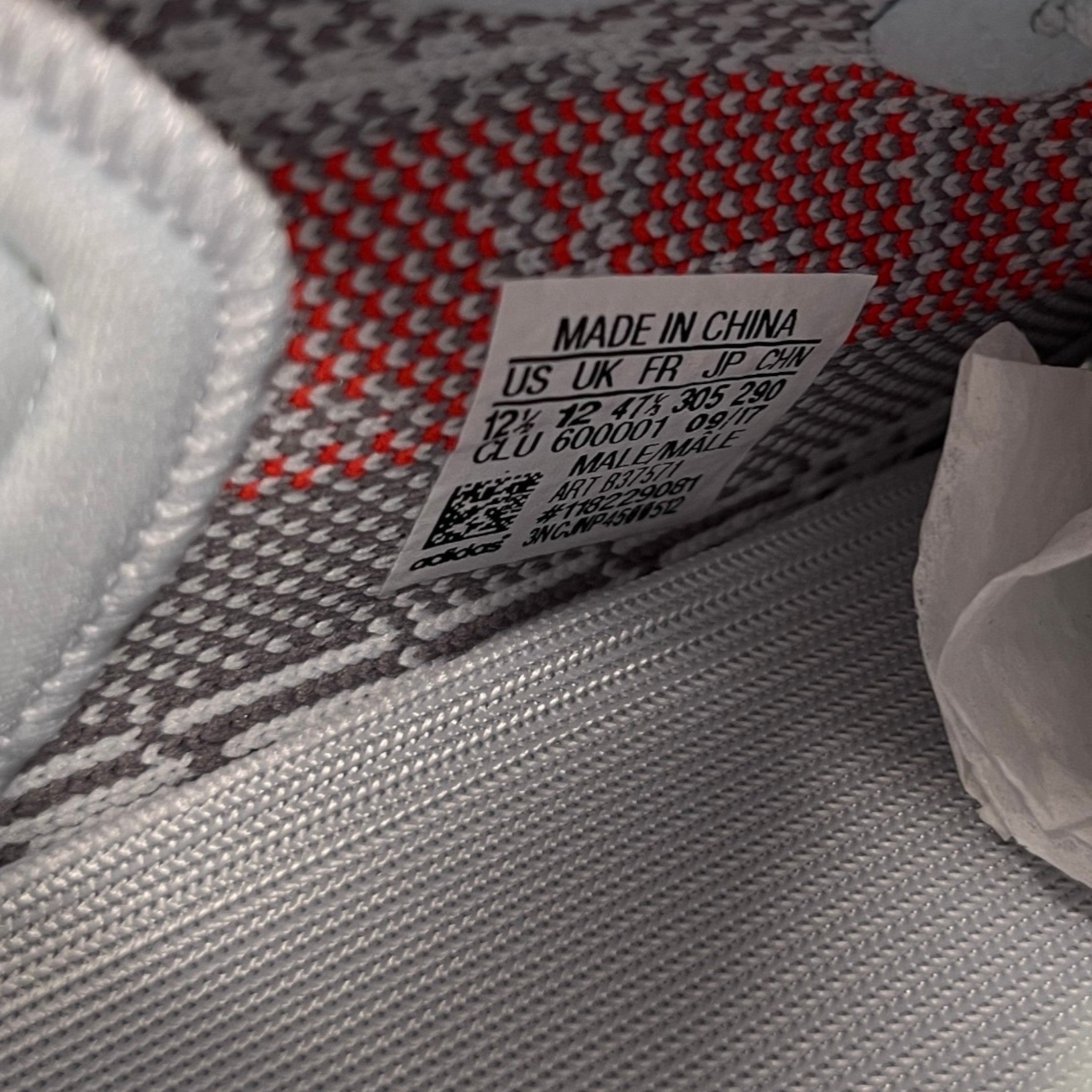 Men's Boost 350 V2 Low Trainers Grey Size EU 45.5 / UK 11.5