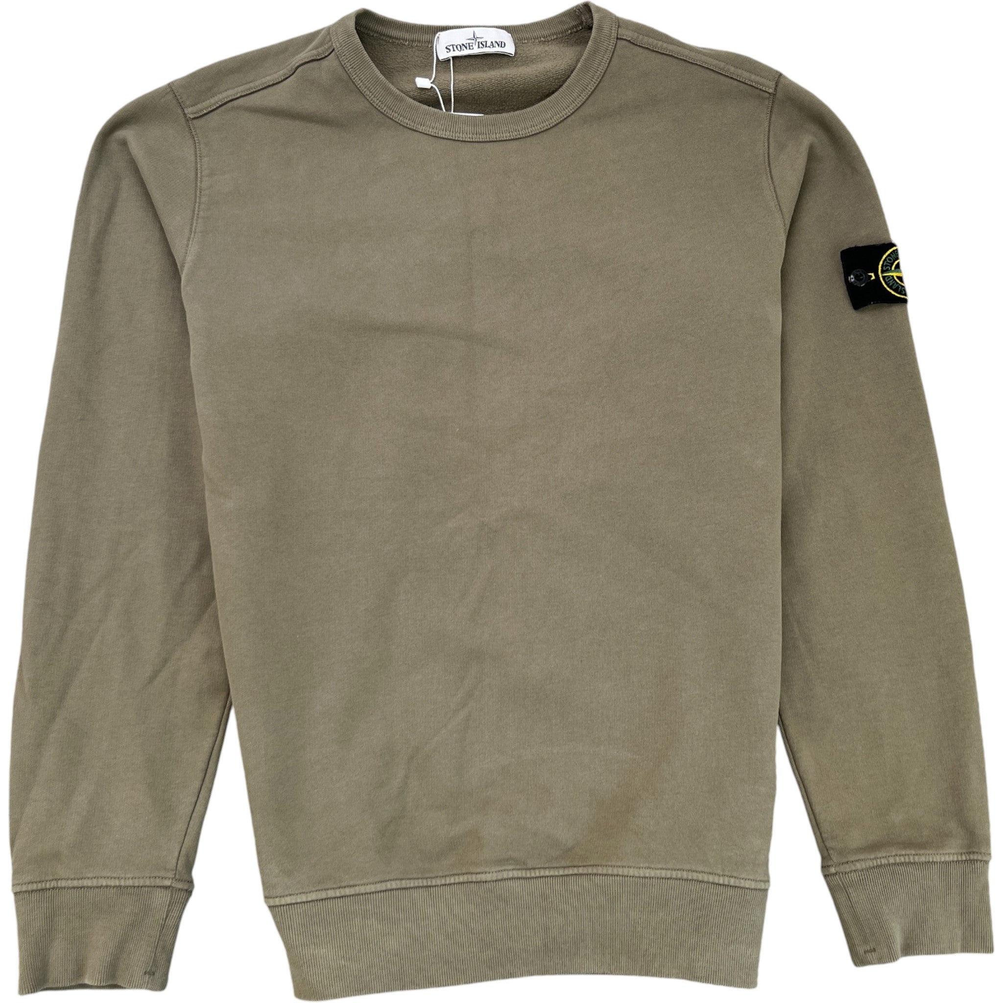 Men's Applique Logo Sweatshirt Khaki Size XL