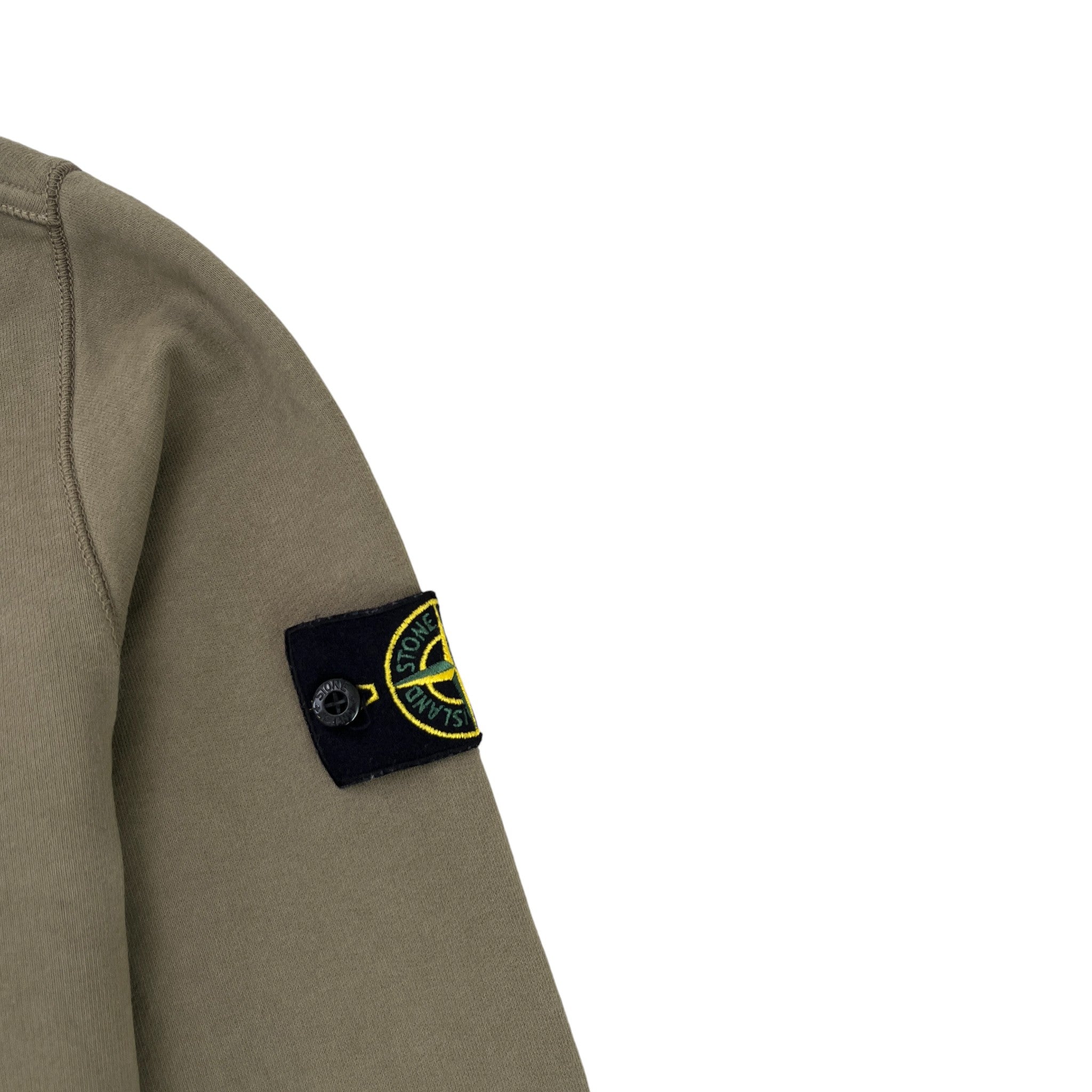 Men's Applique Logo Sweatshirt Khaki Size XL