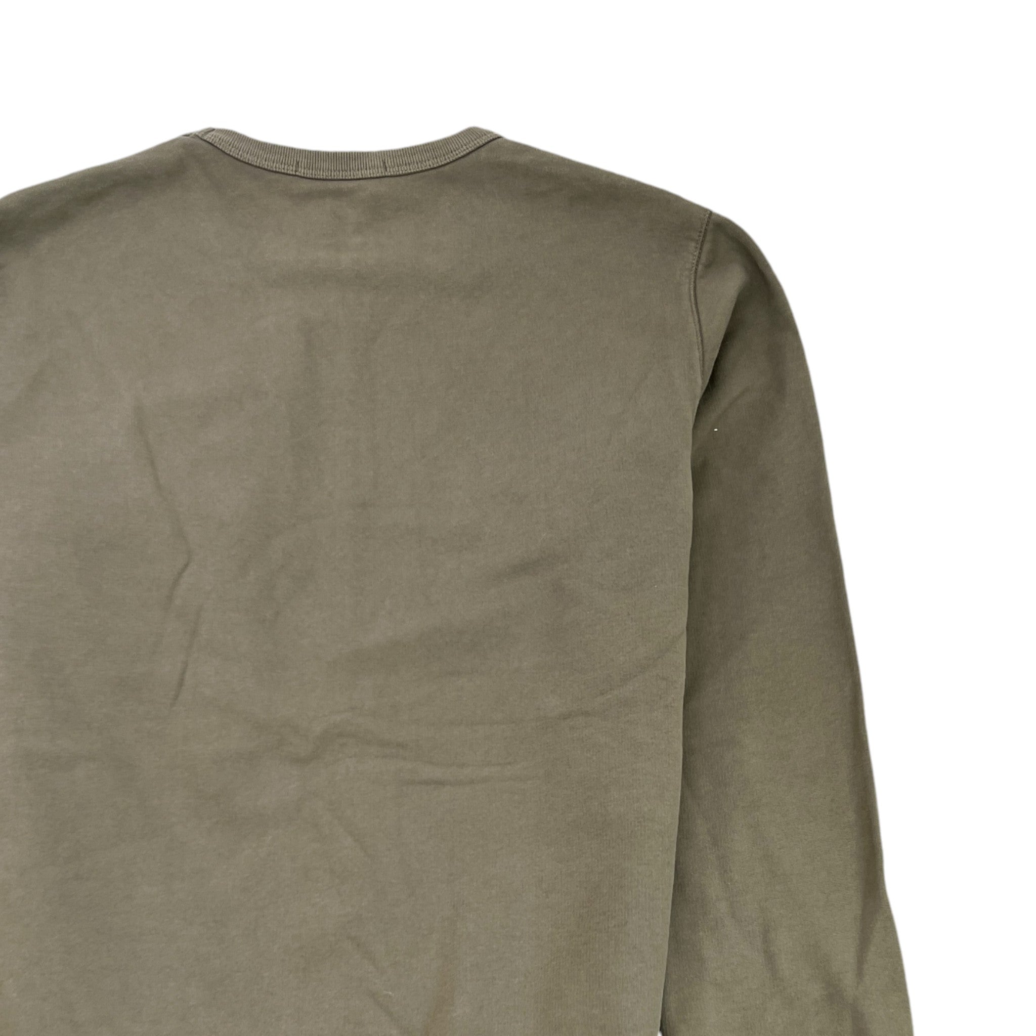 Men's Applique Logo Sweatshirt Khaki Size XL