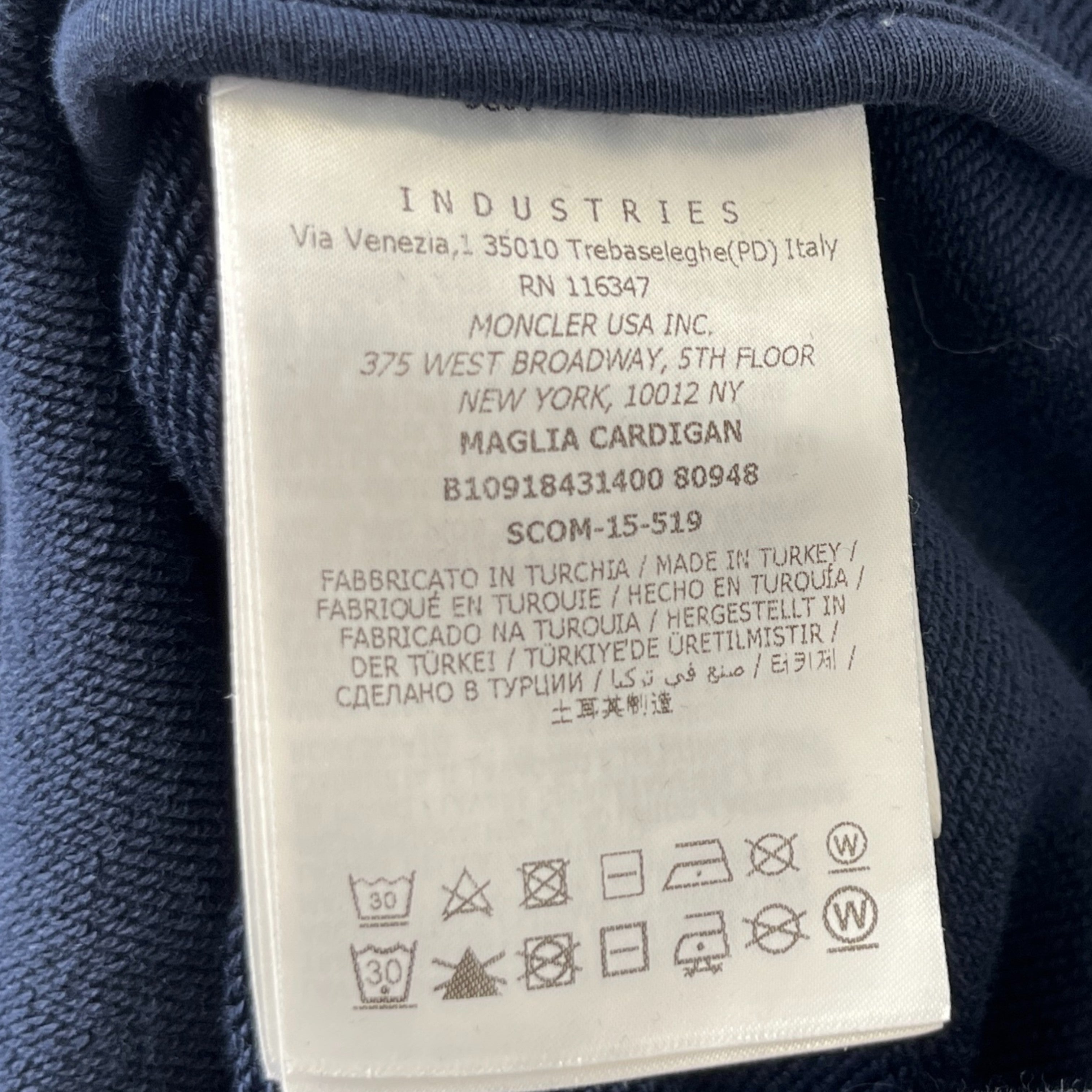 Men's Maglia Cardigan Navy Size M