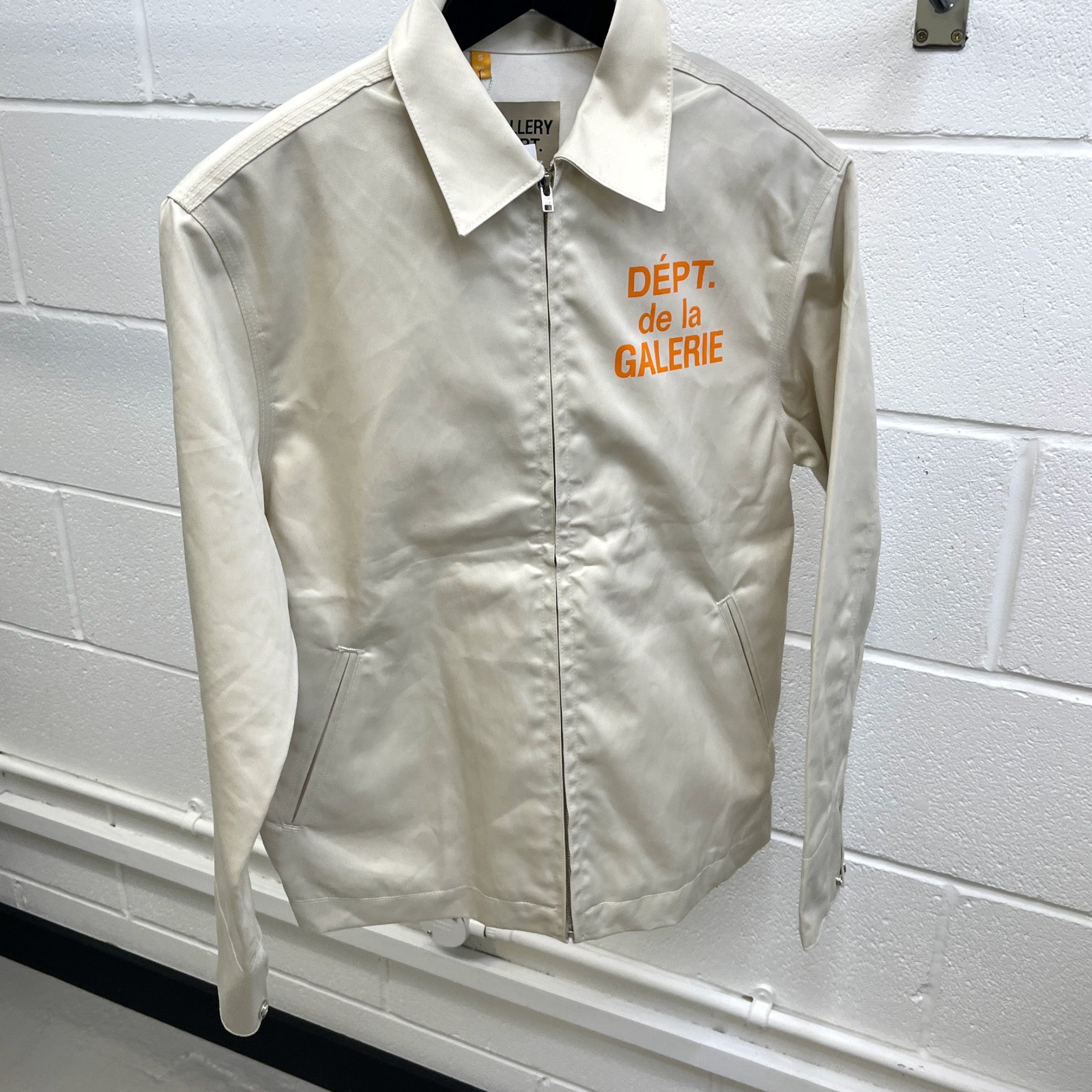 Men's Montecito Logo Jacket Beige Size S