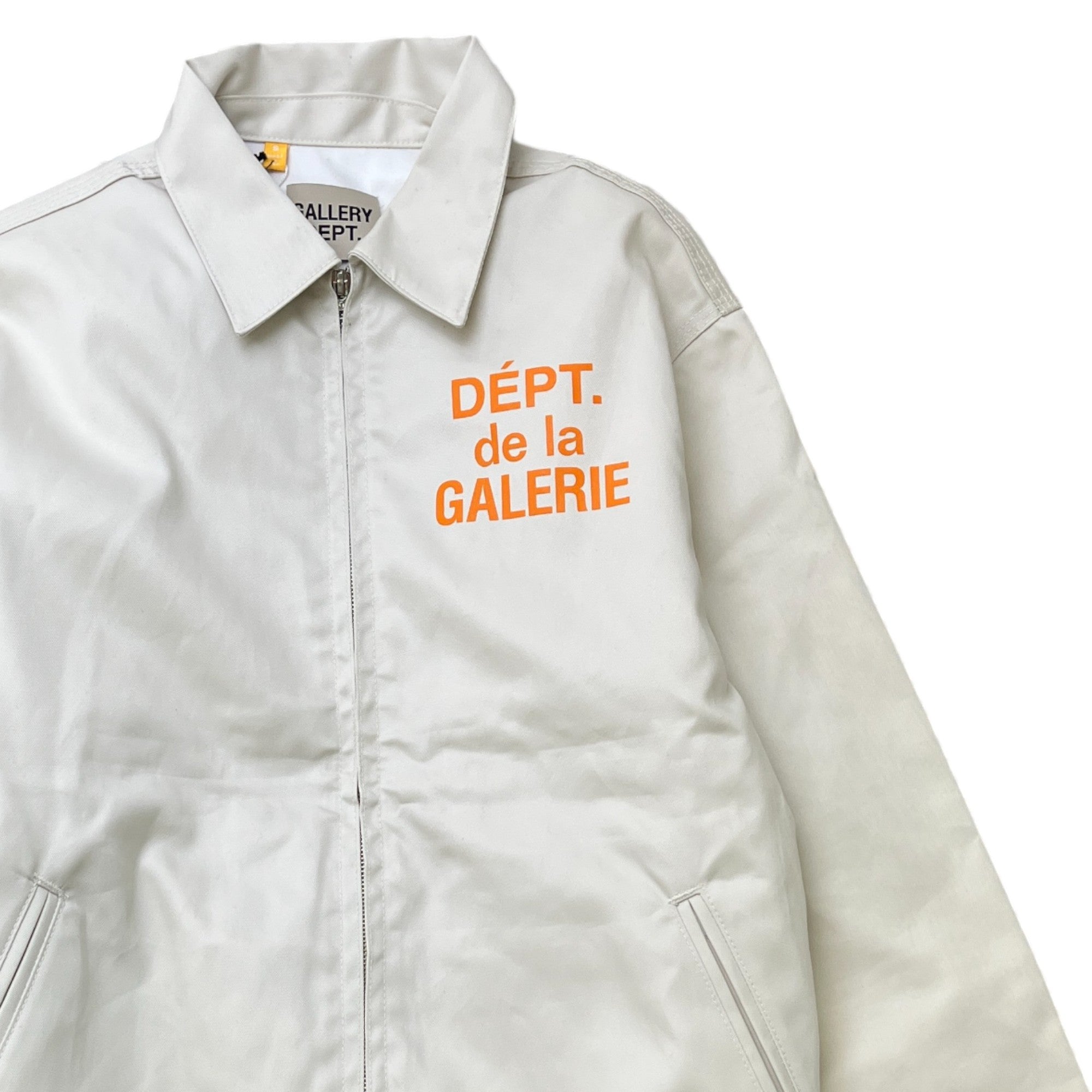 Men's Montecito Logo Jacket Beige Size S