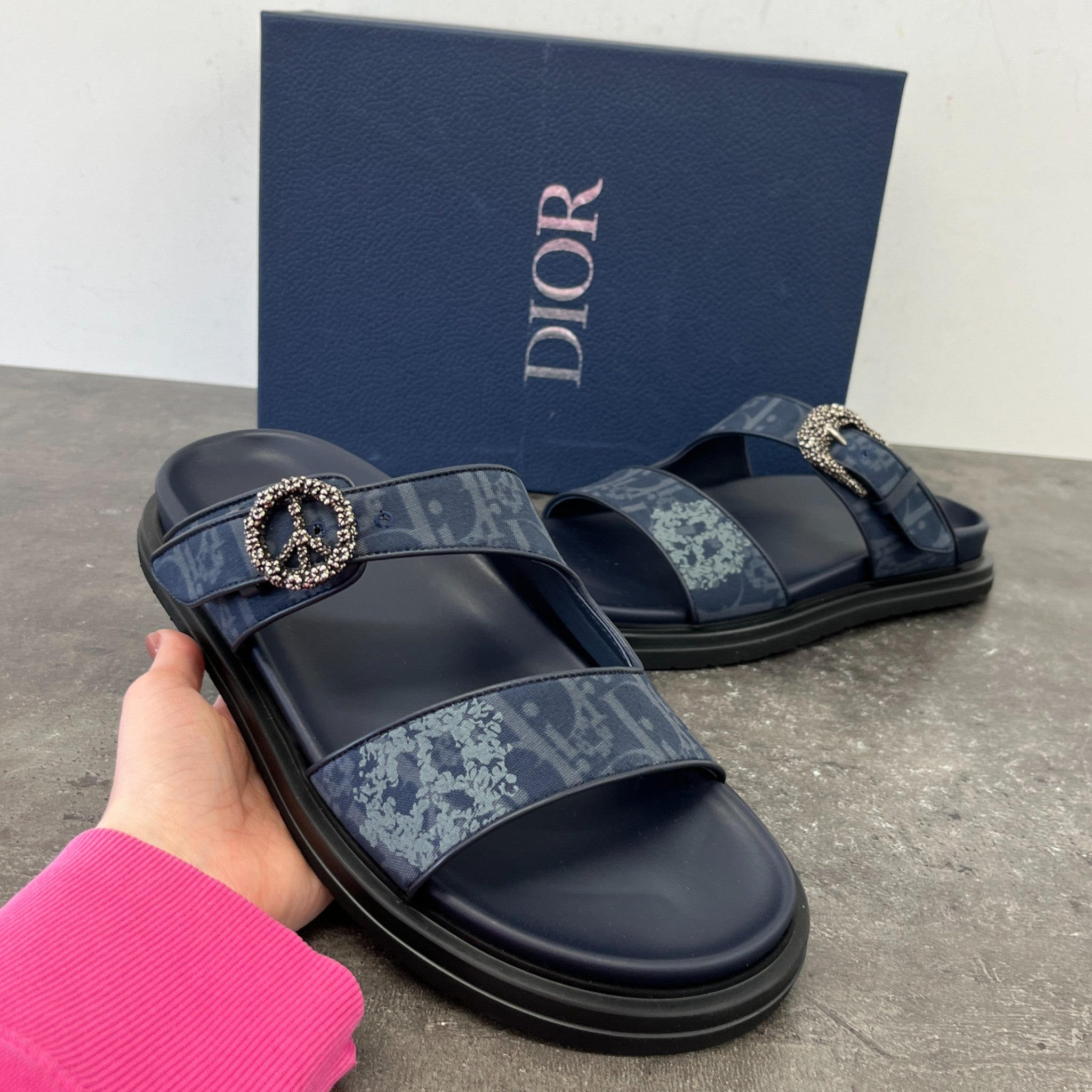Men's X Denim Tears Sandals Blue Size EU 43 / UK 9