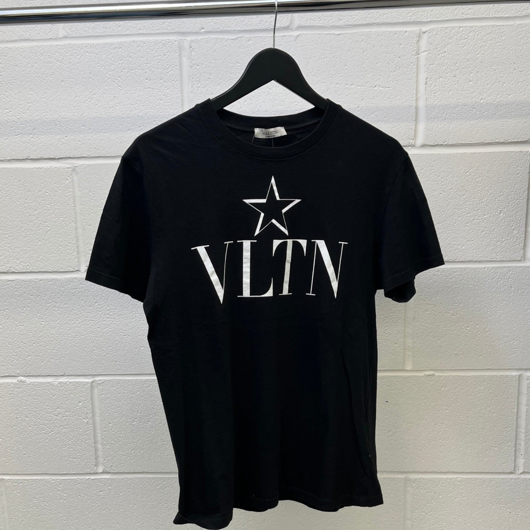 Men's Logo Print T-Shirt Black Size M