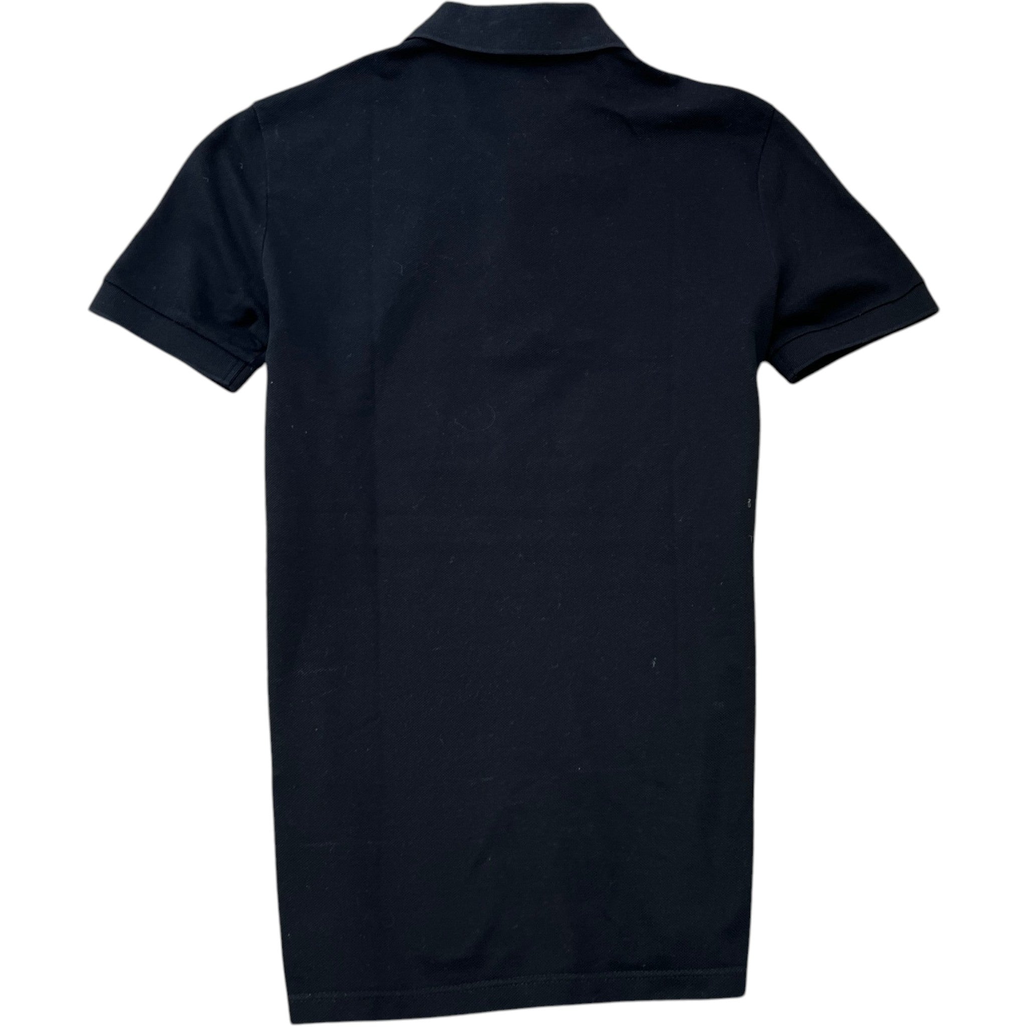 Men's Embroidered Logo Polo Shirt Black Size XS