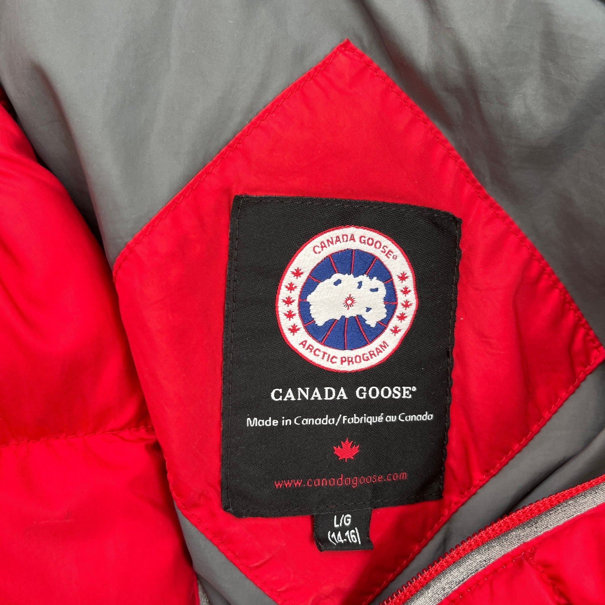 Men's Youth Oliver Junior Down Jacket Red Size Age 14-16