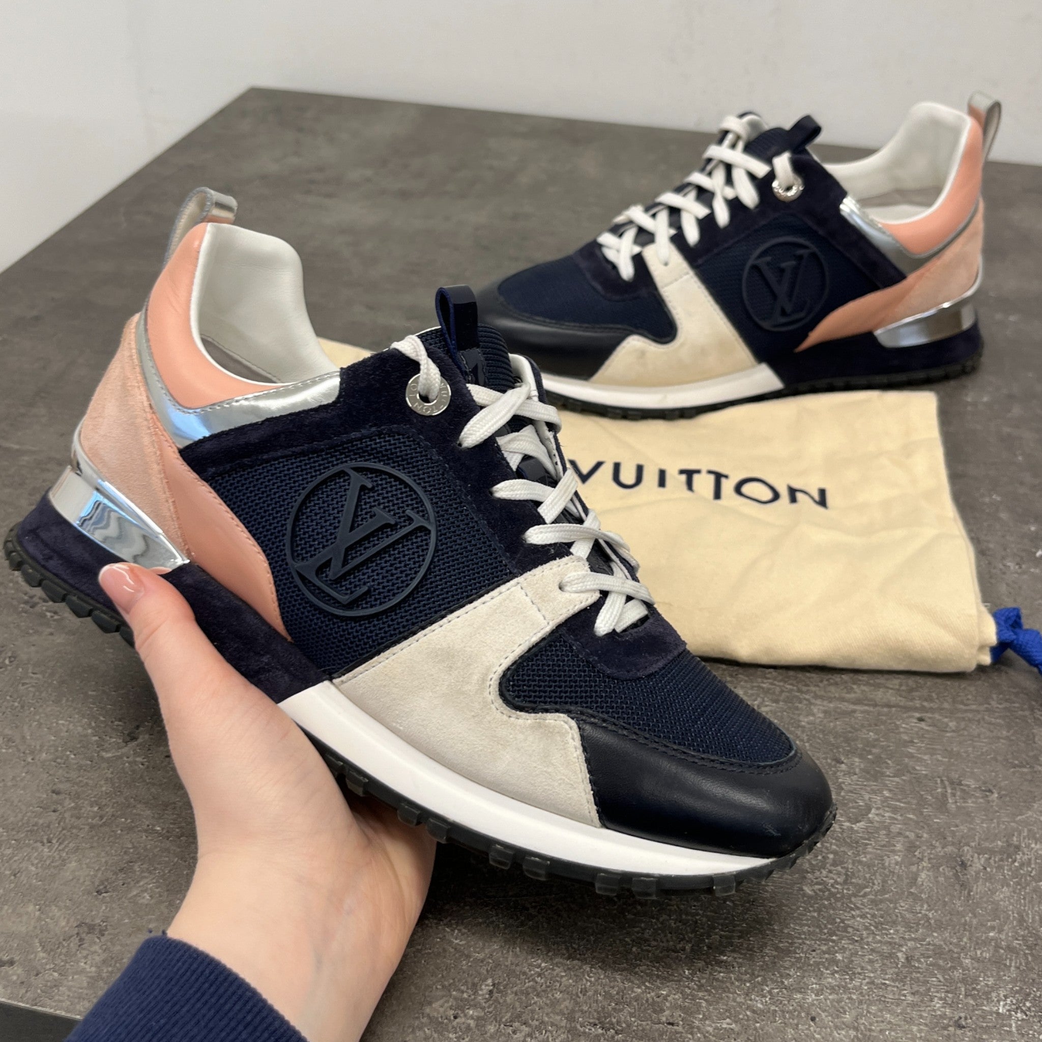 Women's Run Away Low Trainers Navy Size EU 37.5 / UK 4.5