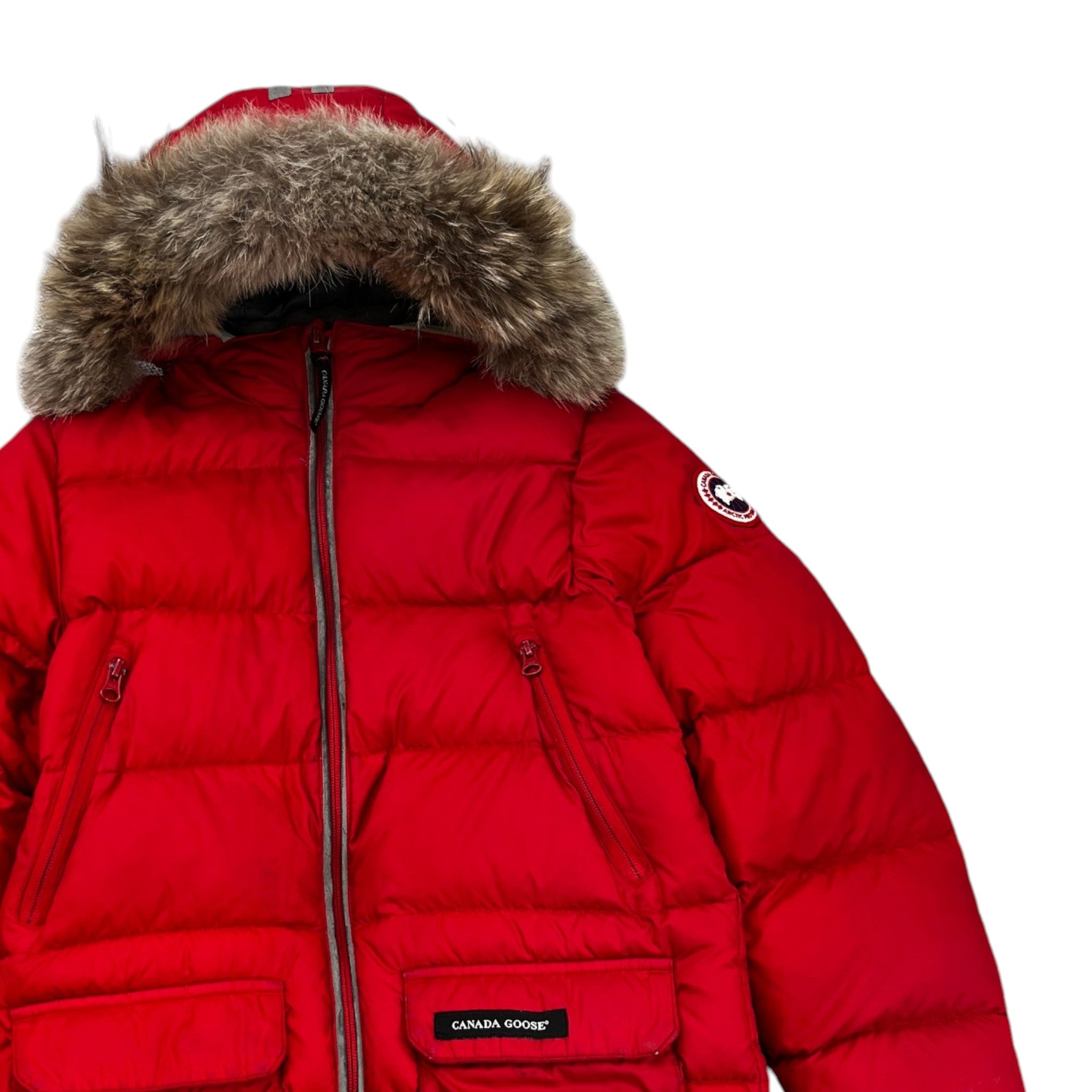 Men's Youth Oliver Junior Down Jacket Red Size Age 14-16
