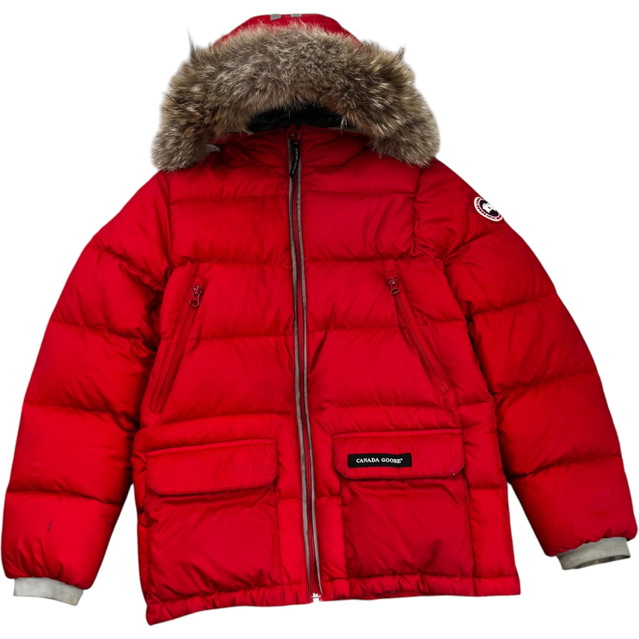 Men's Youth Oliver Junior Down Jacket Red Size Age 14-16