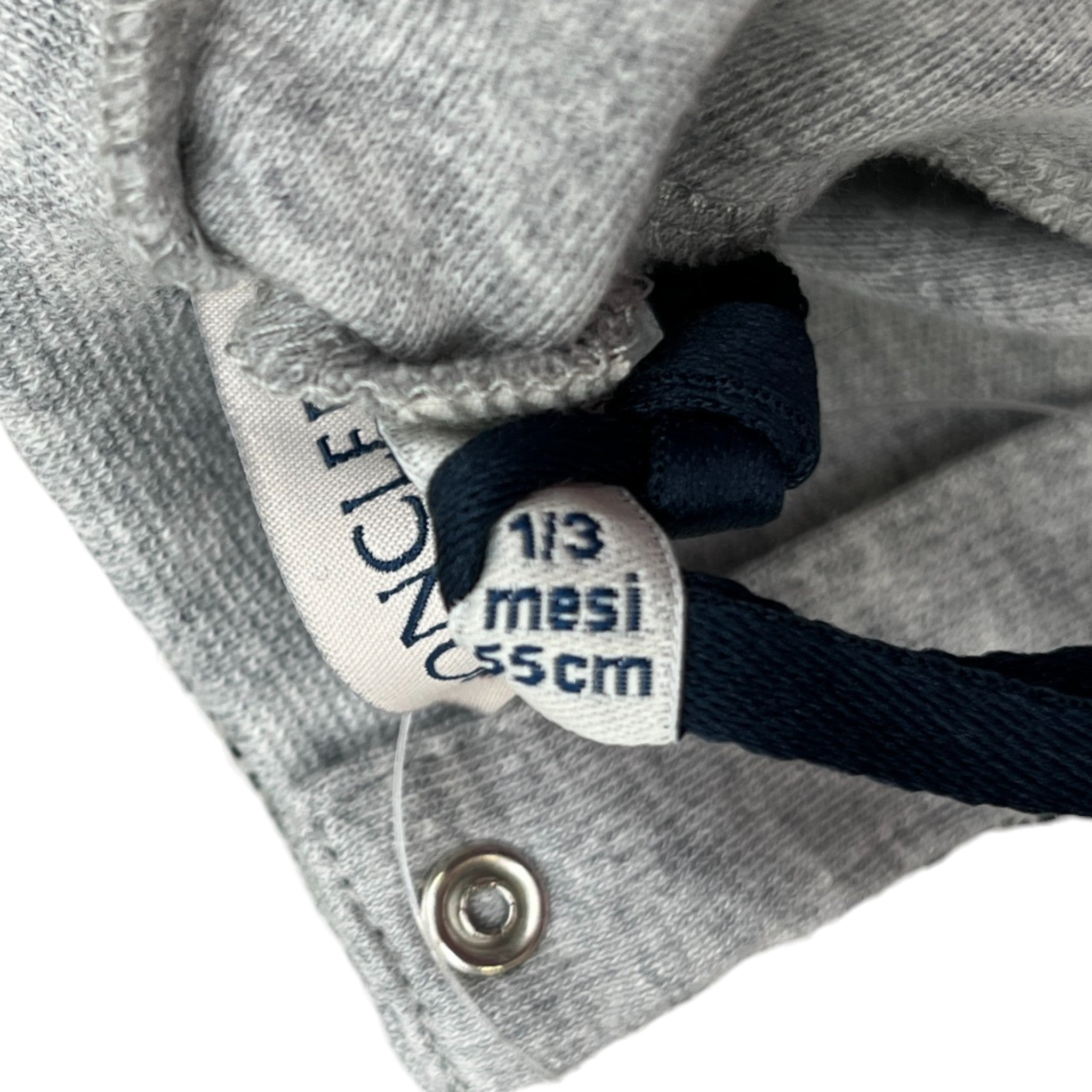 Men's Logo Print Baby 1-3 Months Top Grey Size XXS