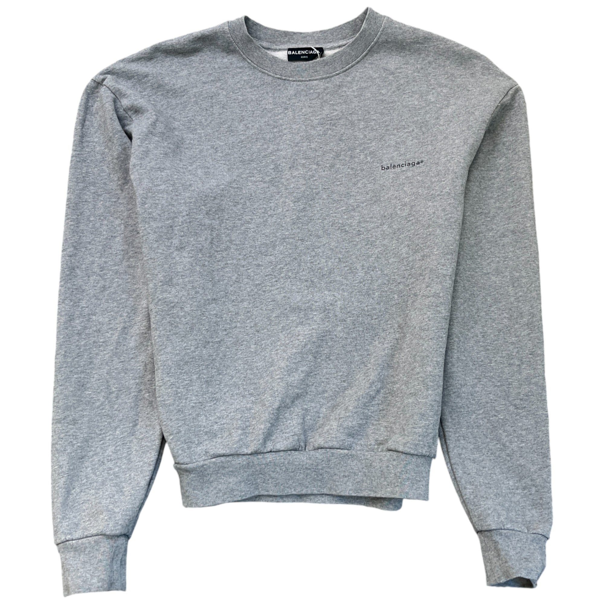 Men's Logo Crew Jumper Grey Size S