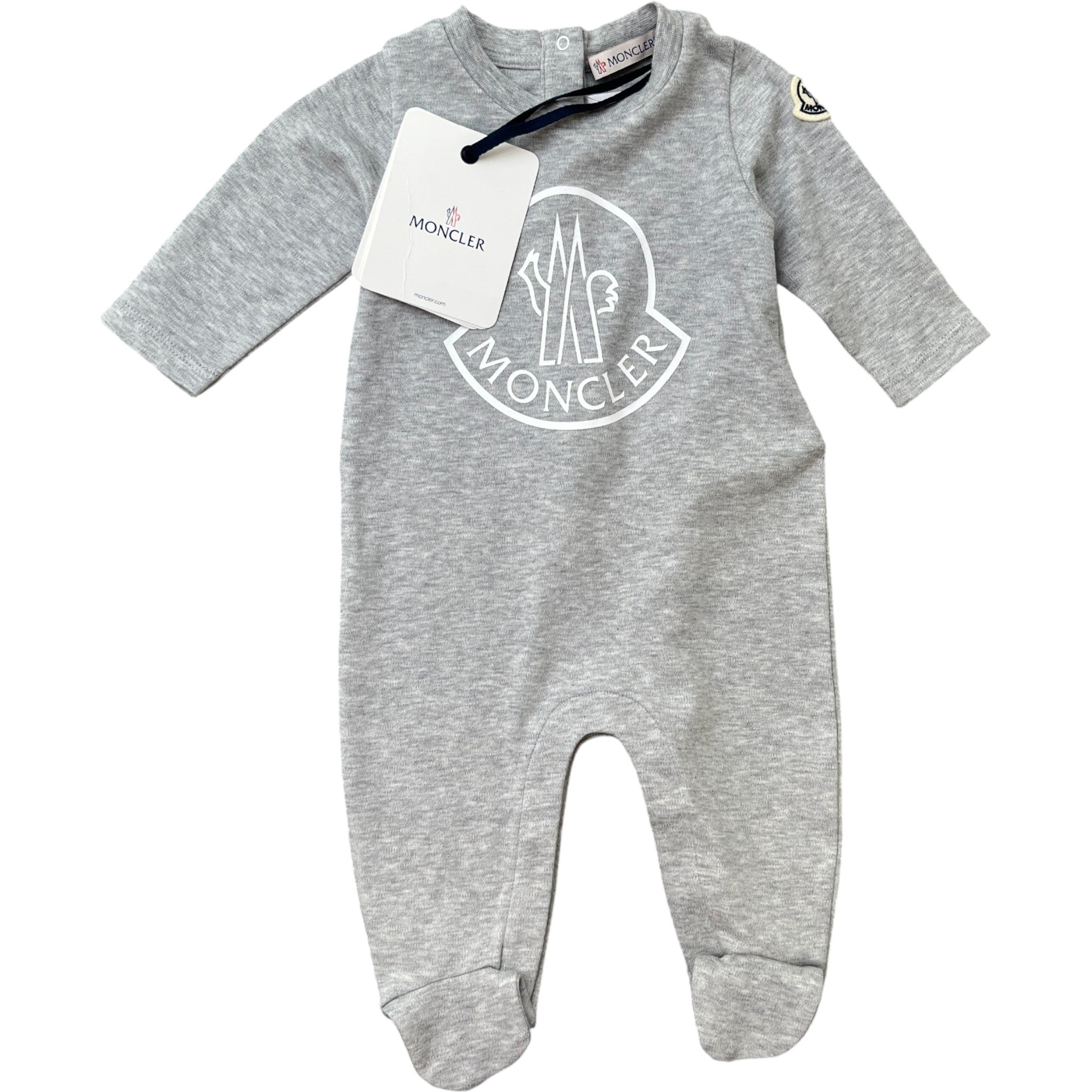 Men's Logo Print Baby 1-3 Months Top Grey Size XXS