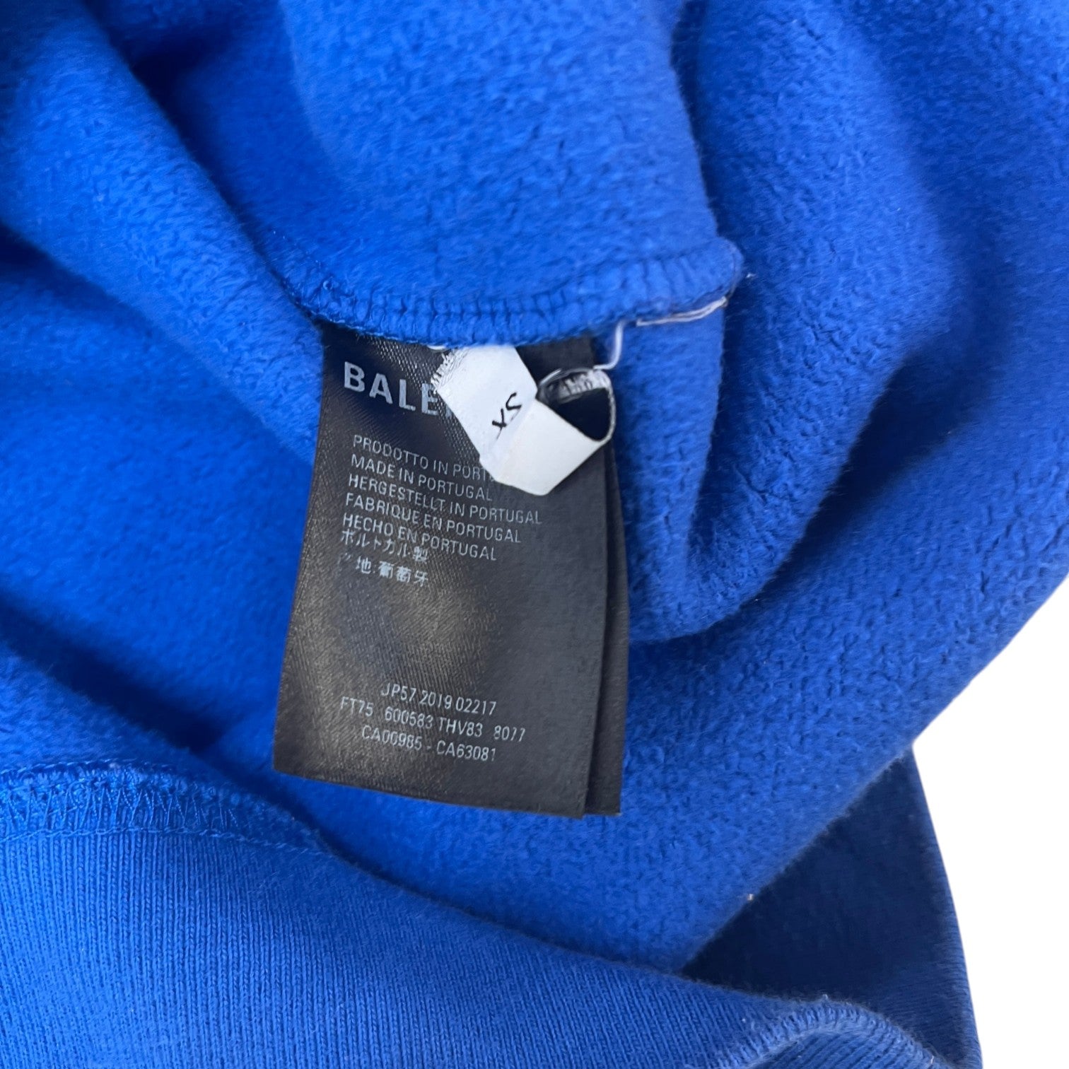 Men's World Food Programme Print Hoodie Blue Size XS