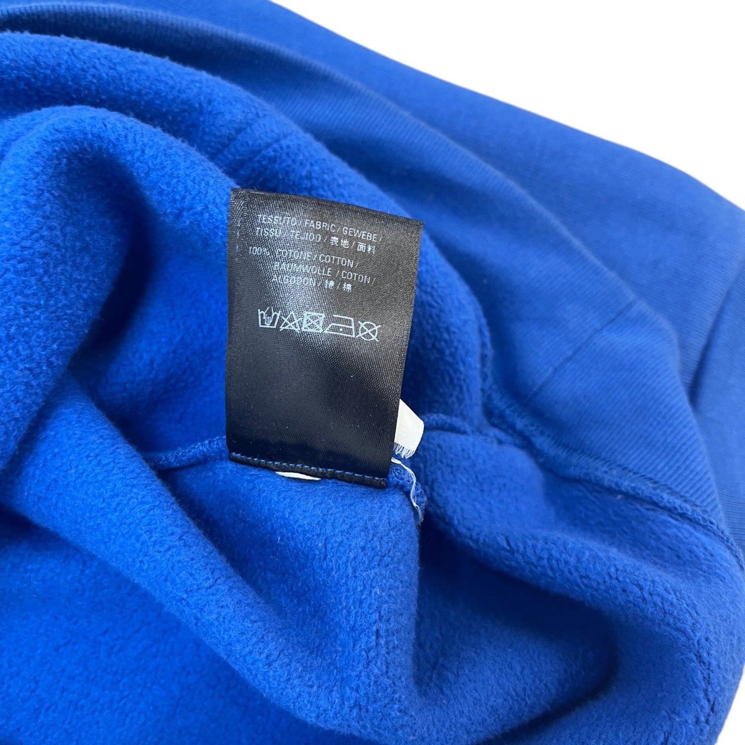 Men's World Food Programme Print Hoodie Blue Size XS