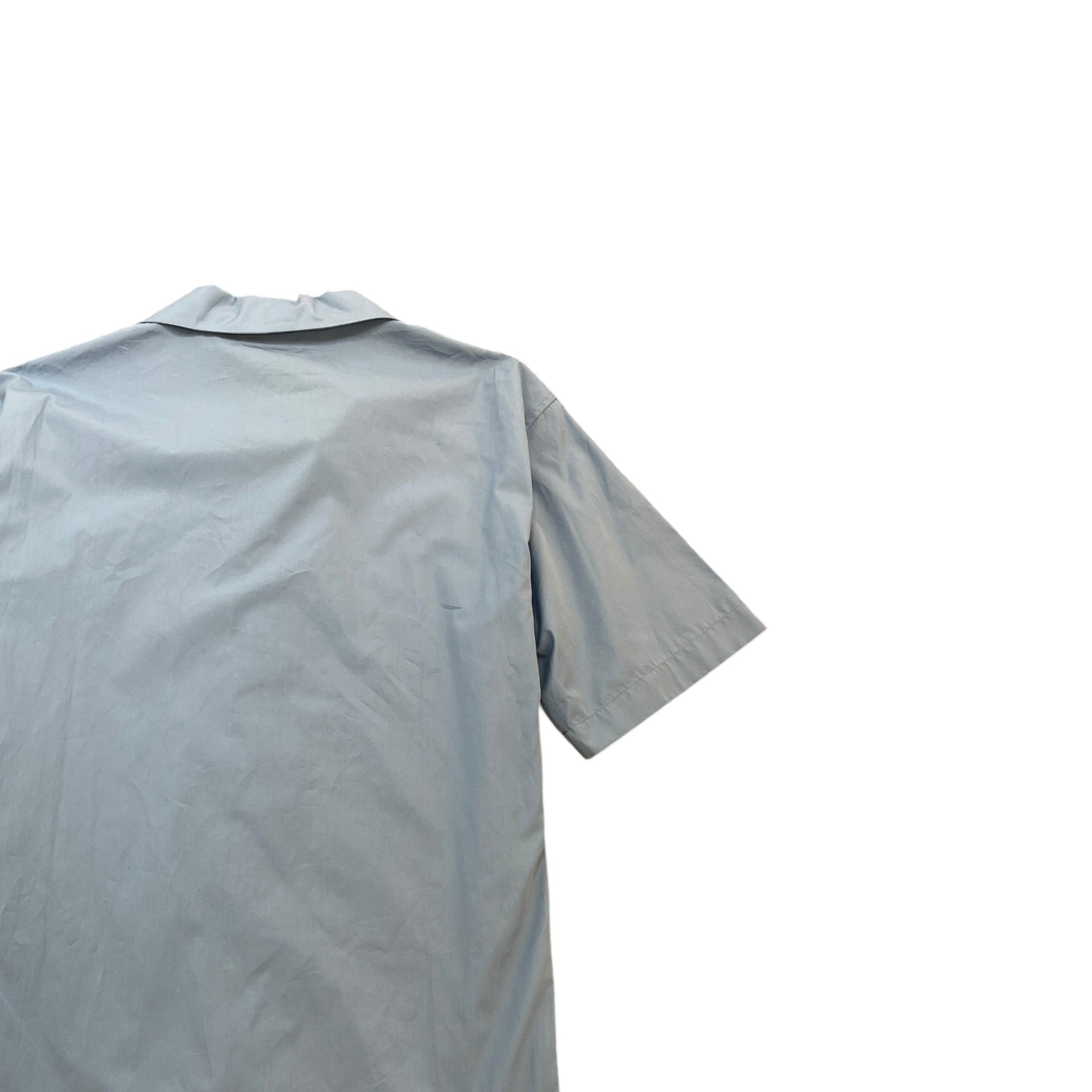 Men's Pocket Logo Short Sleeve Shirt Blue Size IT 50 / UK L