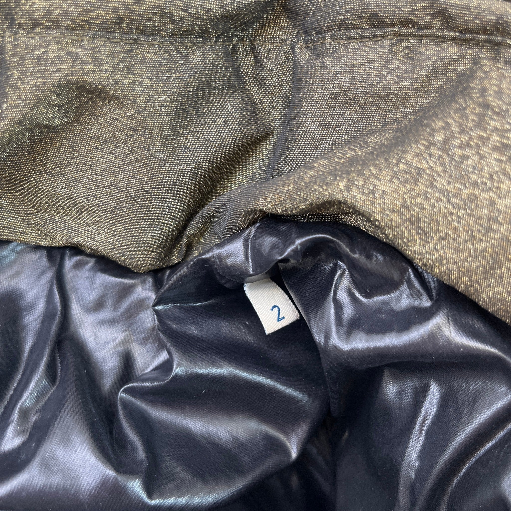 Women's Zorille Down Jacket Gold Size 2 / UK 12