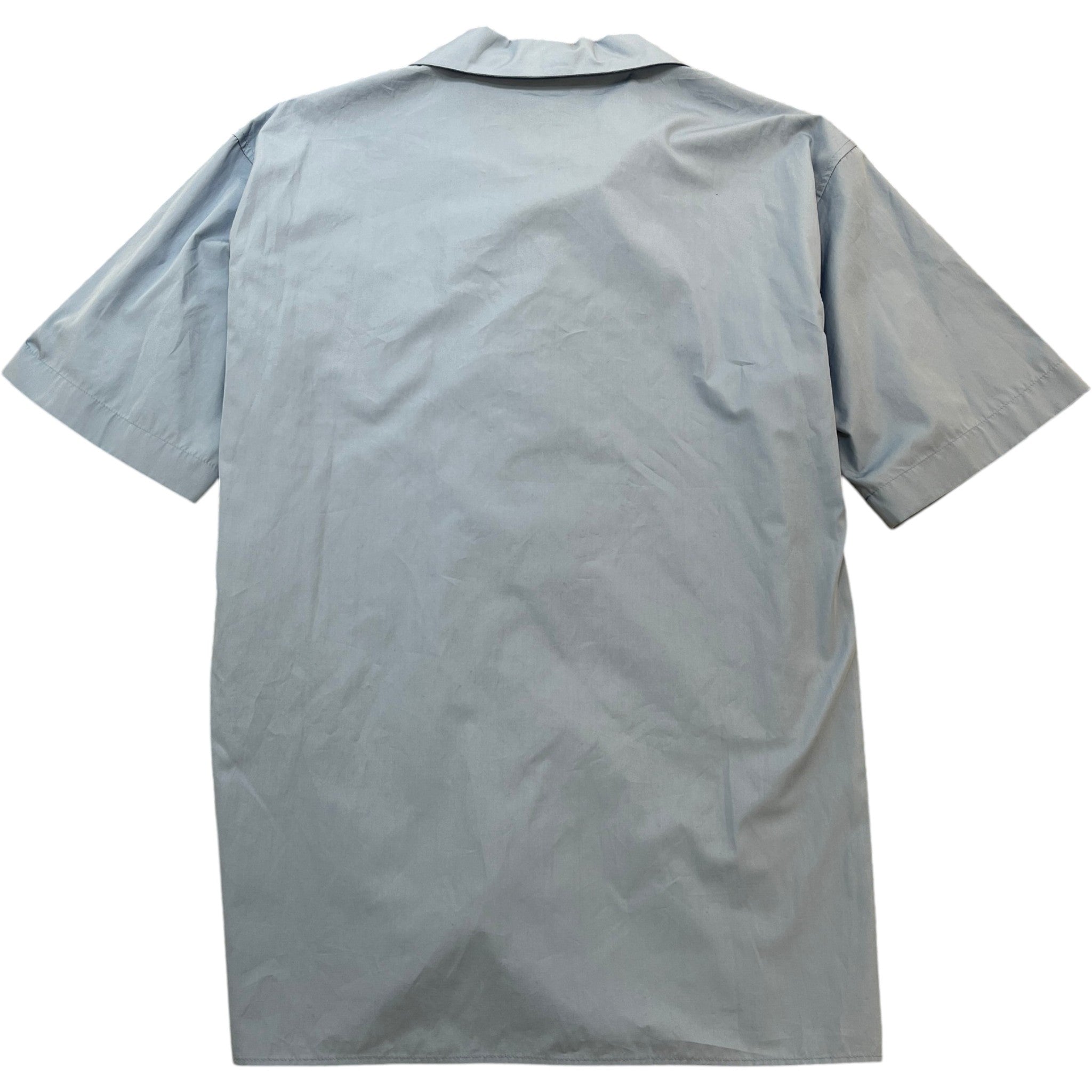 Men's Pocket Logo Short Sleeve Shirt Blue Size IT 50 / UK L