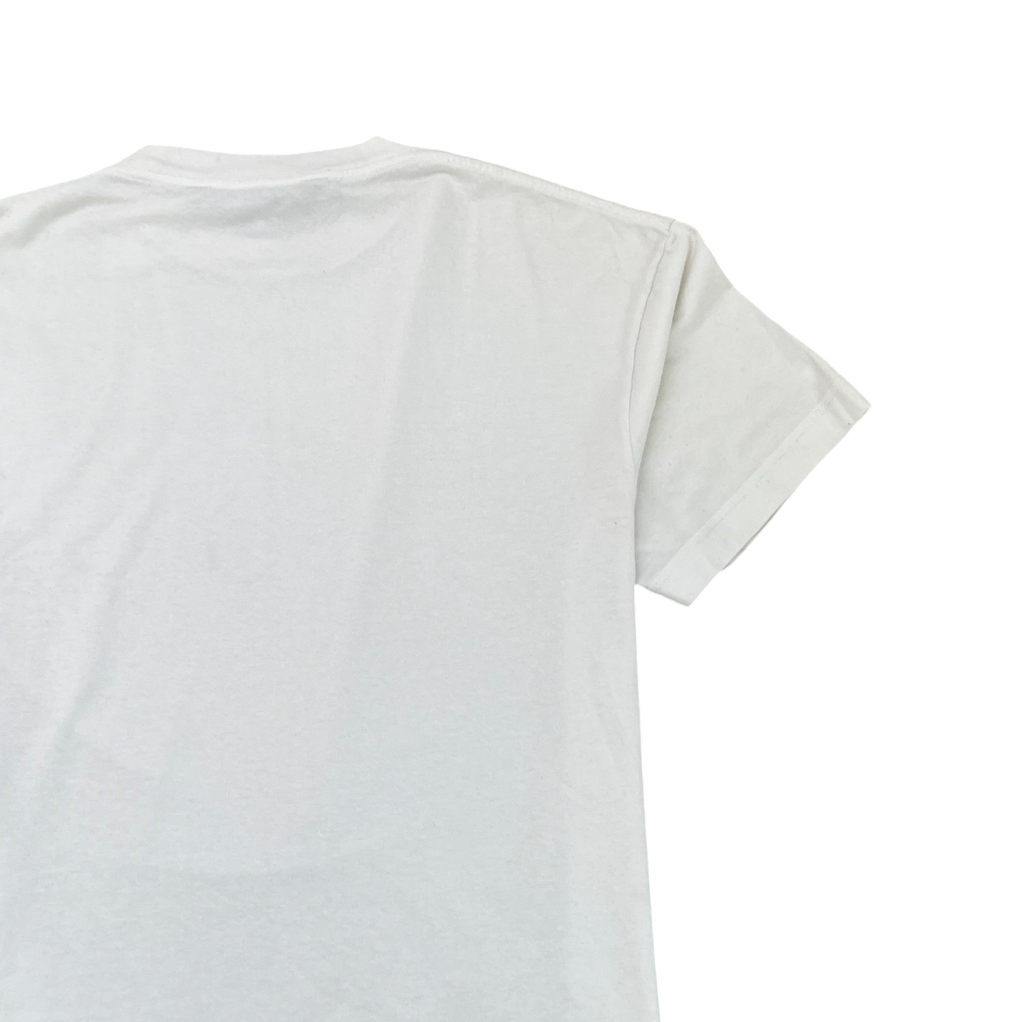 Men's Embroidered Logo T-Shirt White Size XL