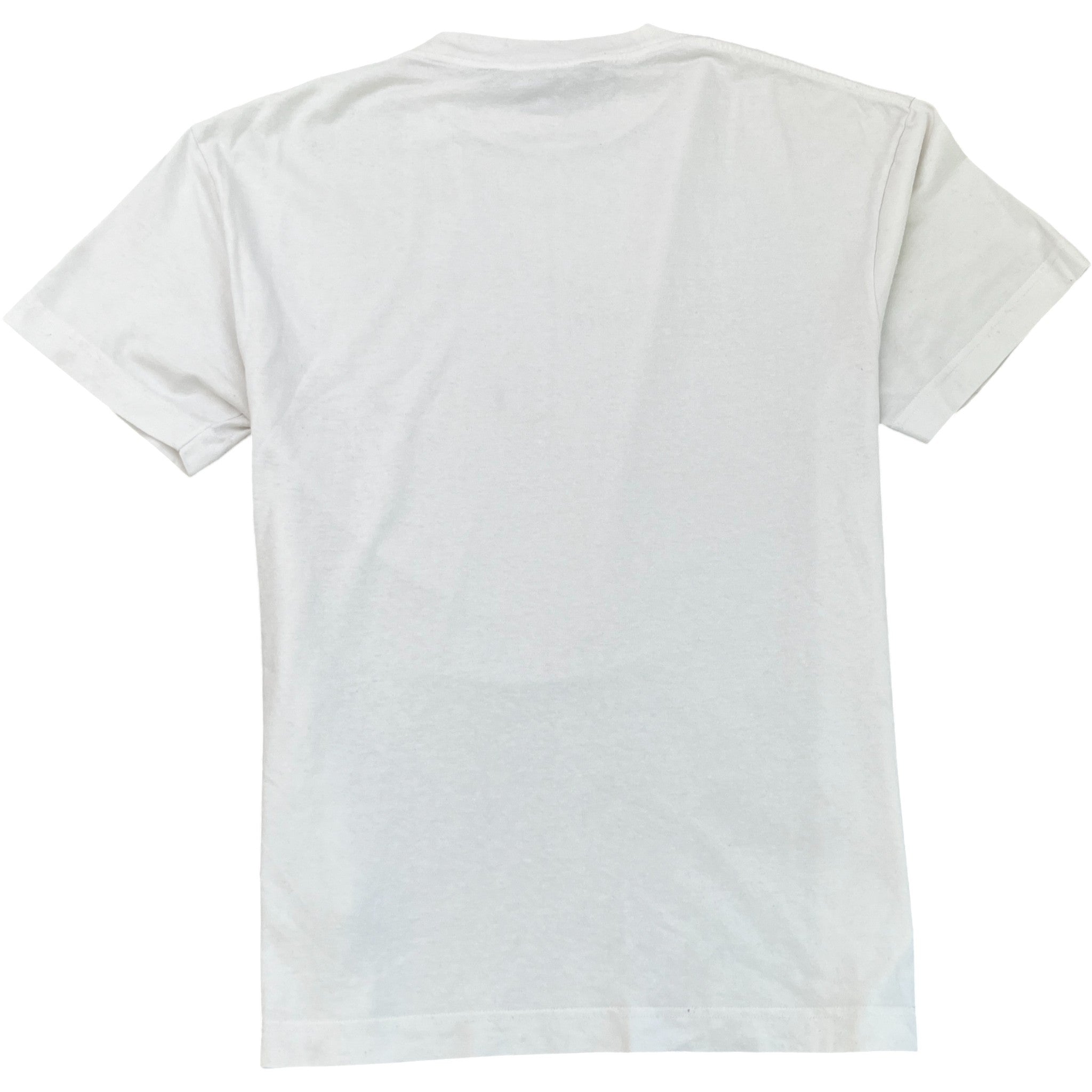 Men's Embroidered Logo T-Shirt White Size XL