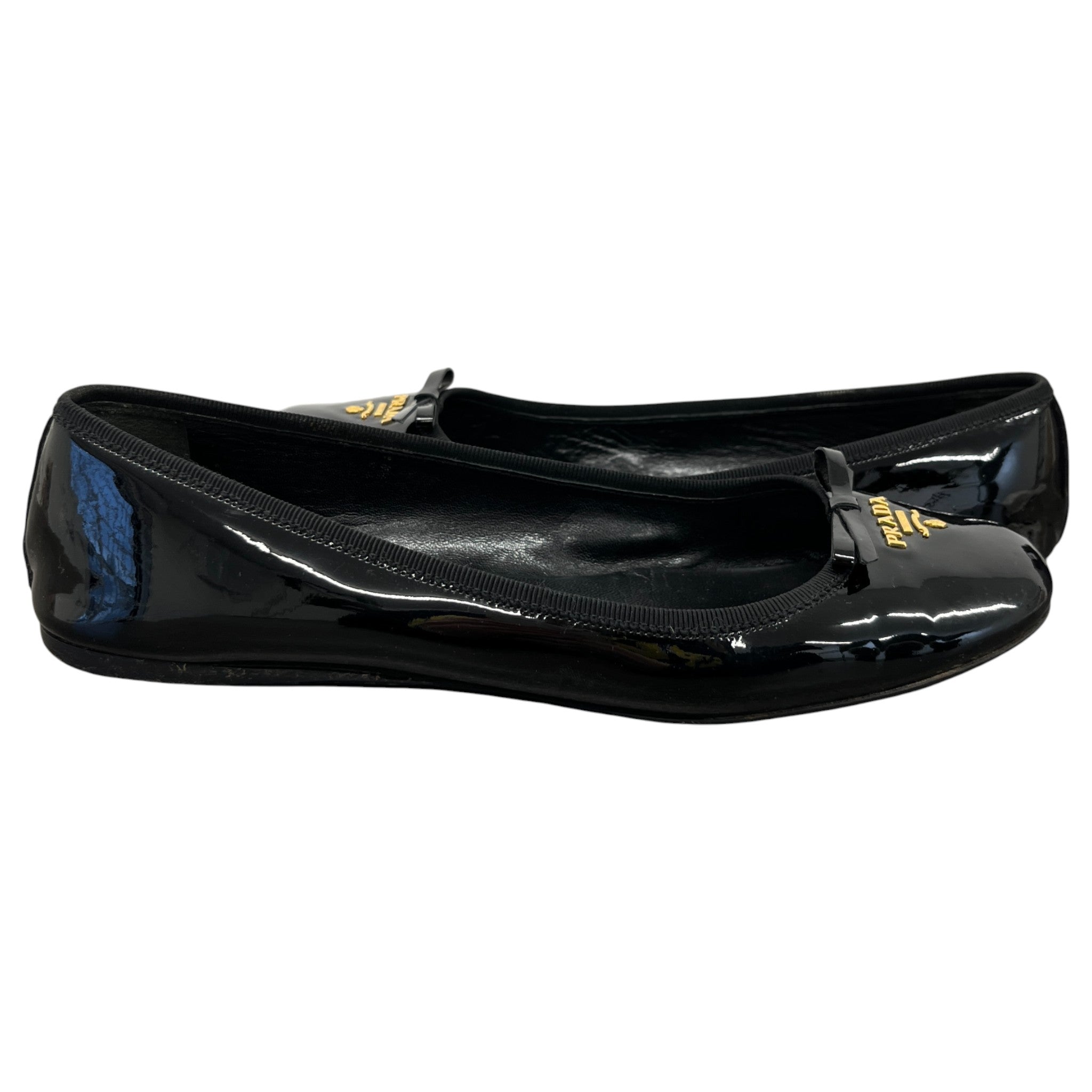 Women's Logo Ballet Flats Mules Black Size EU 40 / UK 7