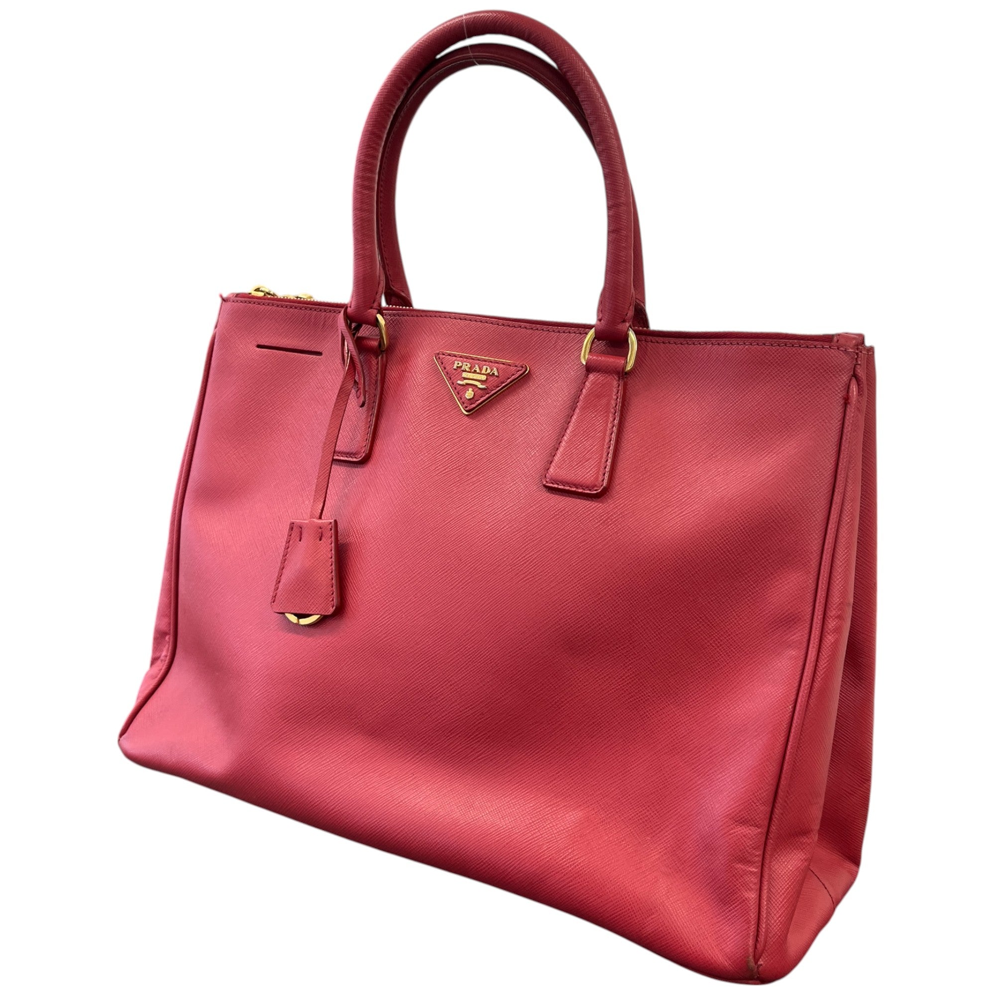 Women's Large Saffiano Lux Handbag Red