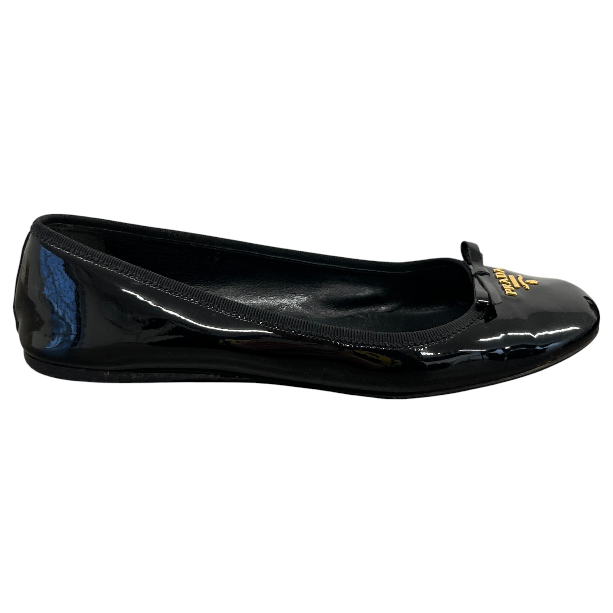 Women's Logo Ballet Flats Mules Black Size EU 40 / UK 7
