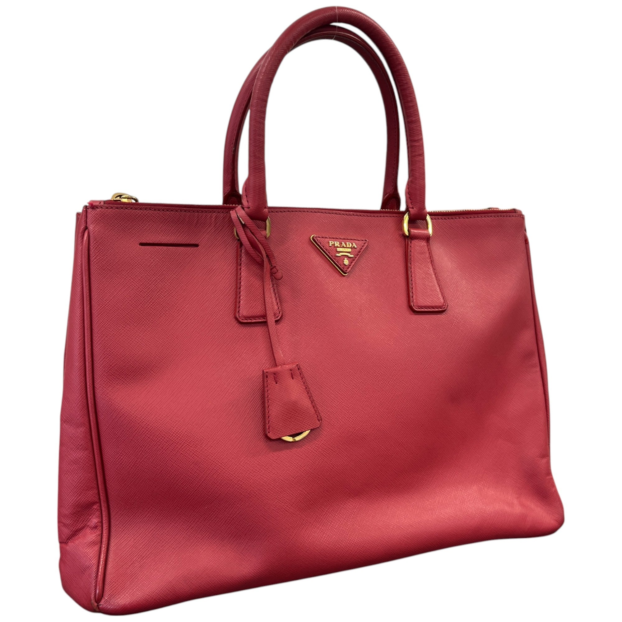 Women's Large Saffiano Lux Handbag Red
