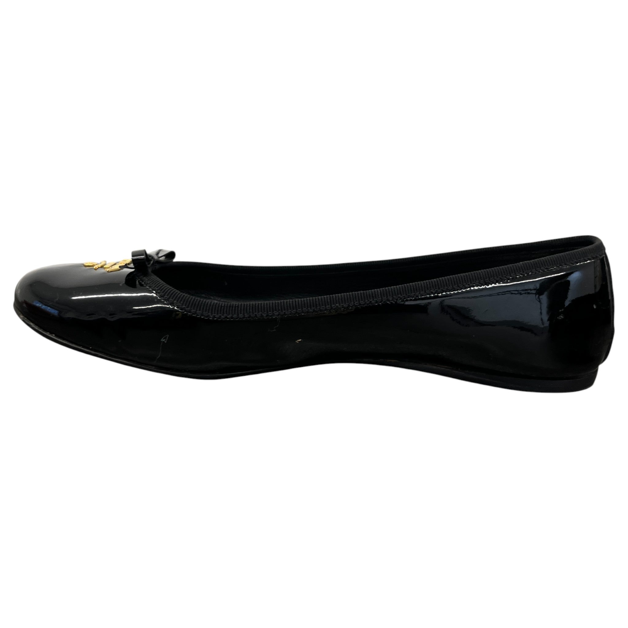 Women's Logo Ballet Flats Mules Black Size EU 40 / UK 7