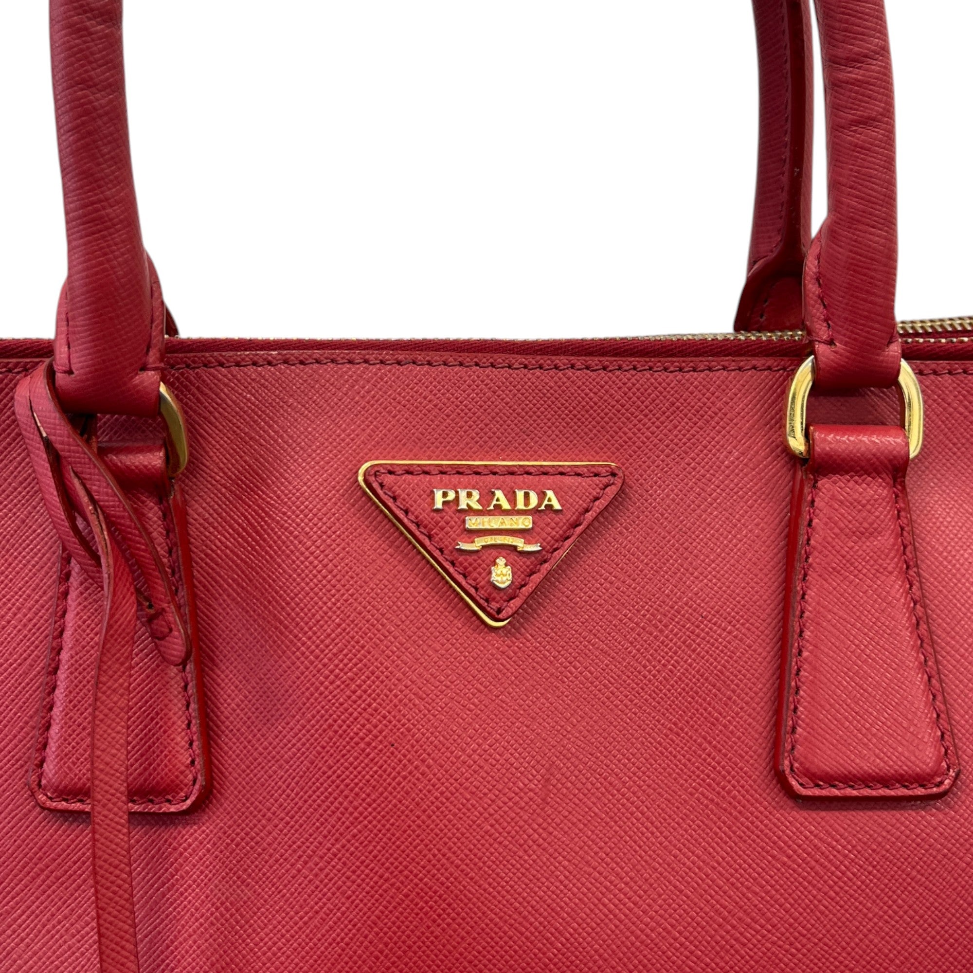 Women's Large Saffiano Lux Handbag Red