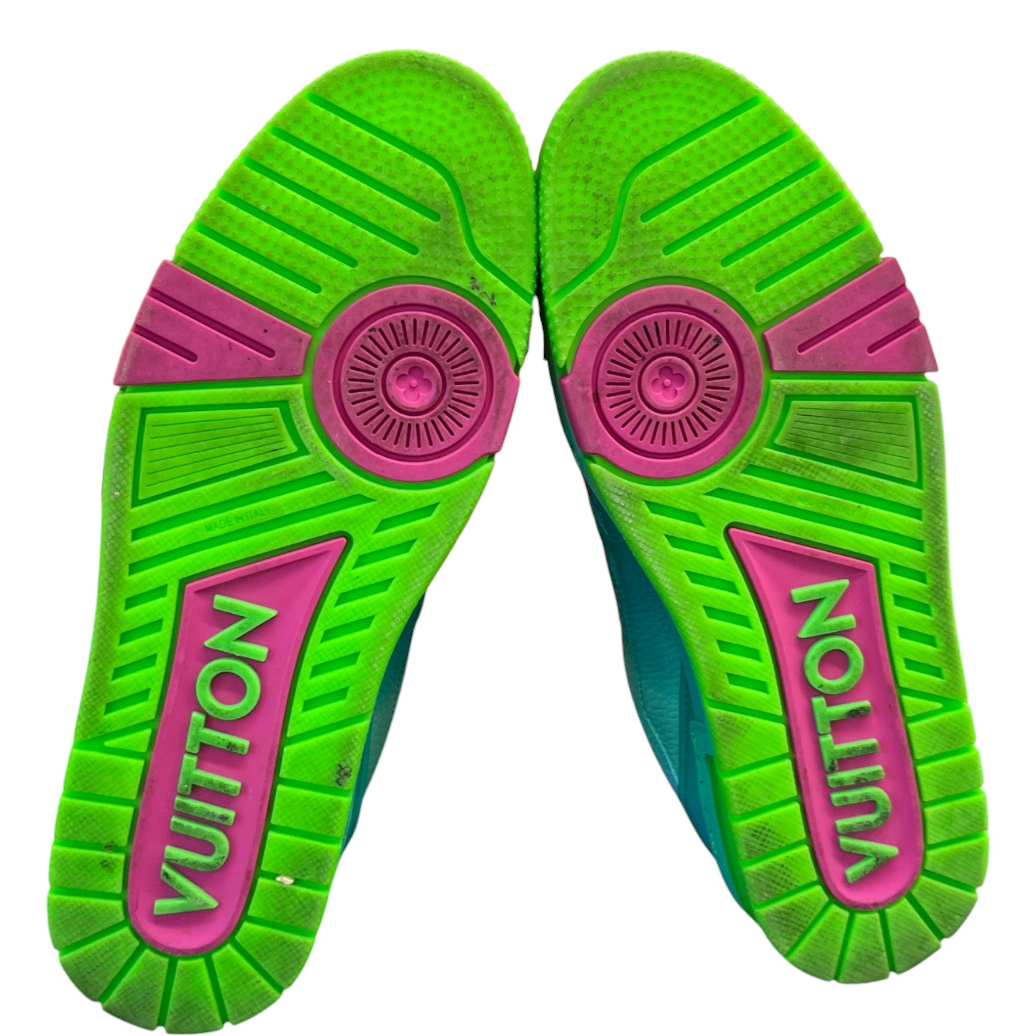 Men's Lv Ombre Low Trainers Green Size EU 42 / UK 8