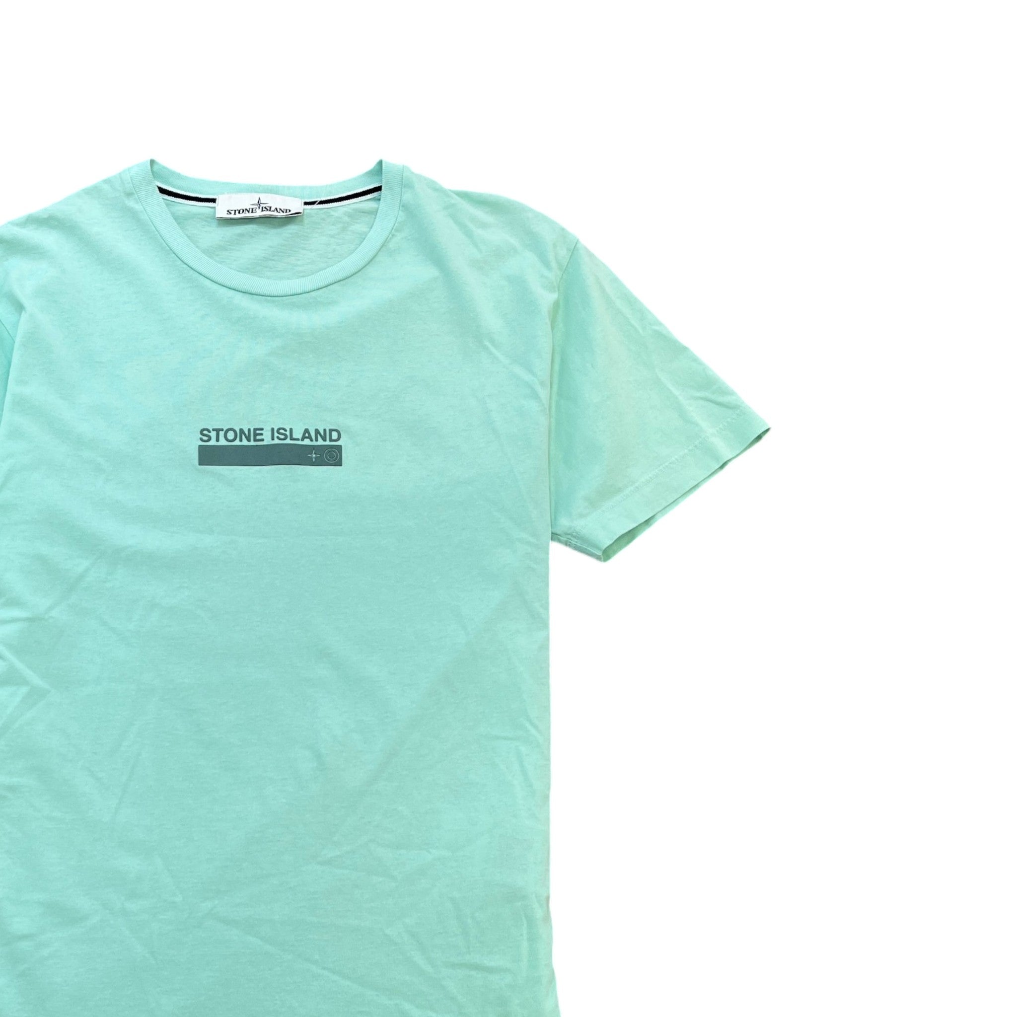 Men's Three Print T-Shirt Green Size M