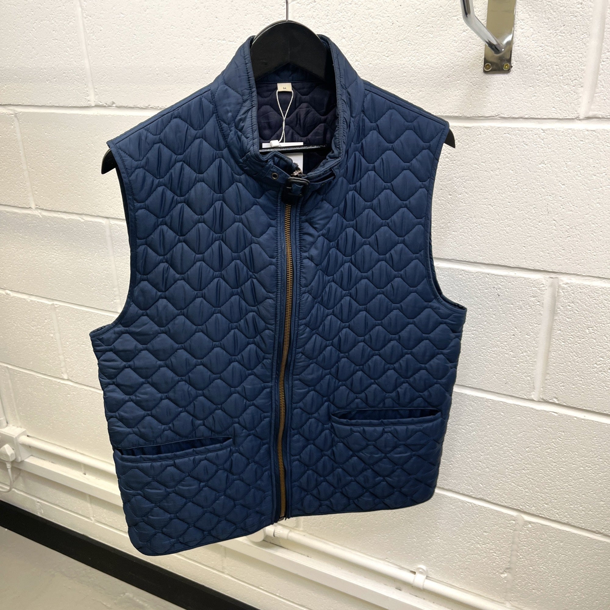 Men's Quilted Gilet Navy Size IT 54 / XXL