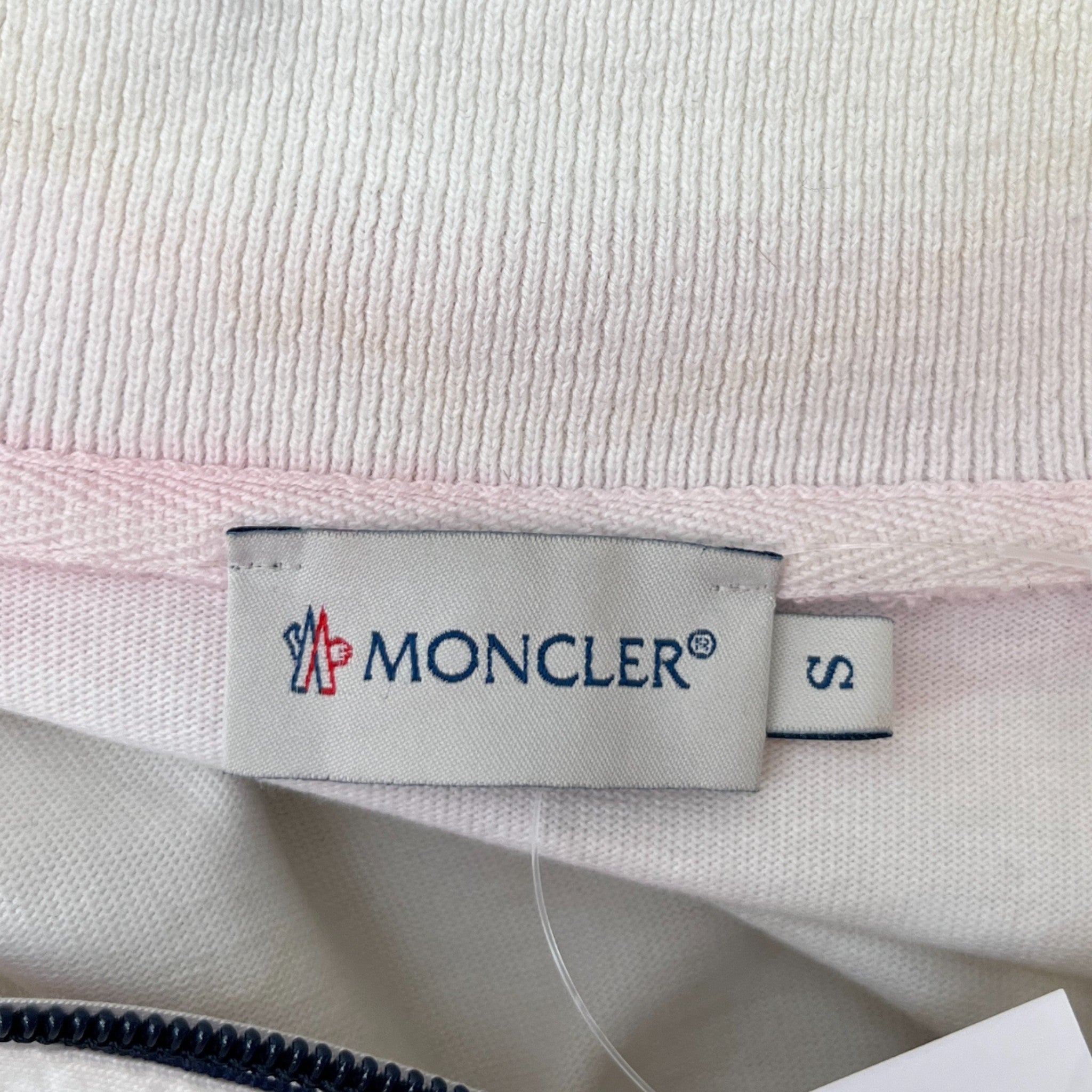 Men's Tricolor Stripe Jacket White Size S