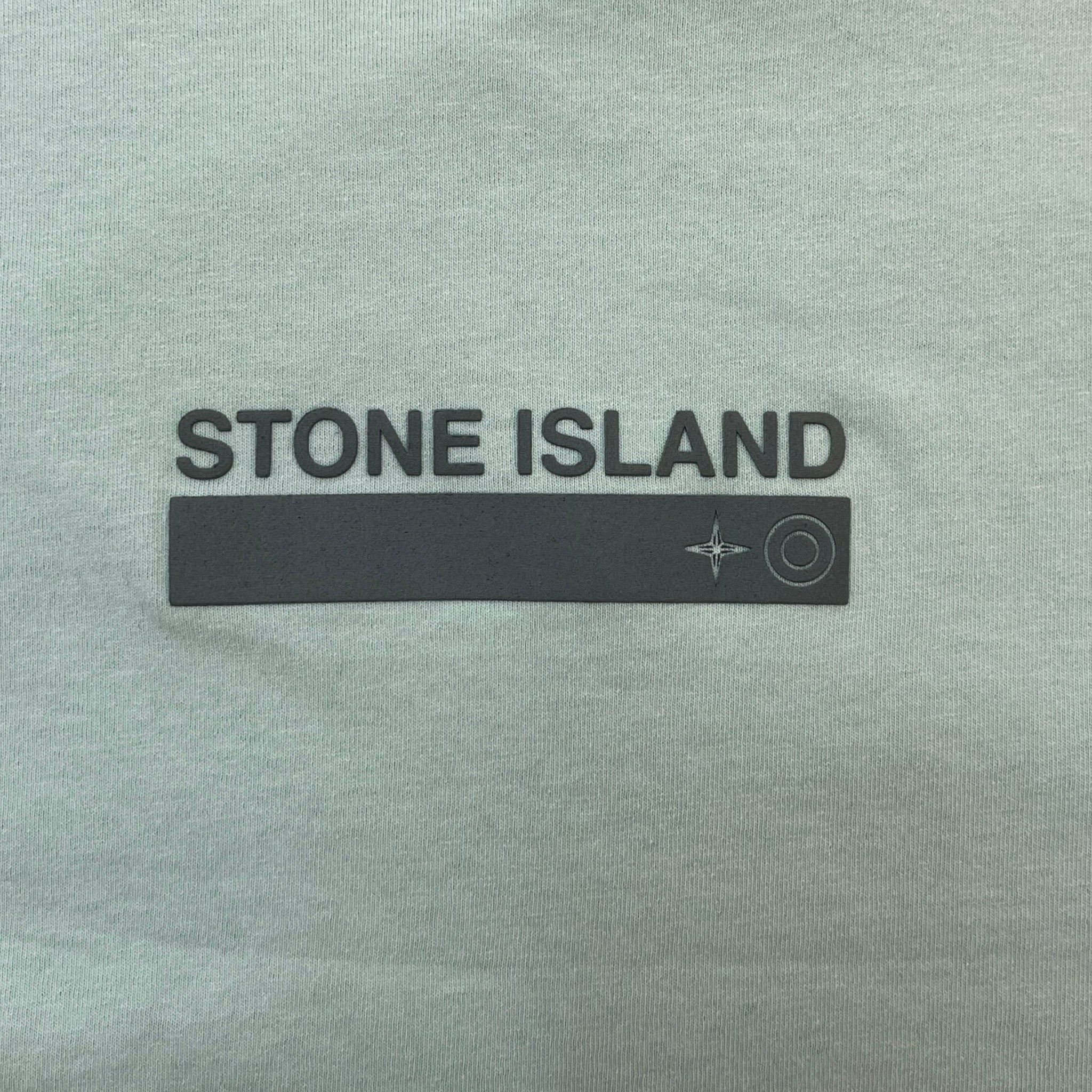 Men's Three Print T-Shirt Green Size M