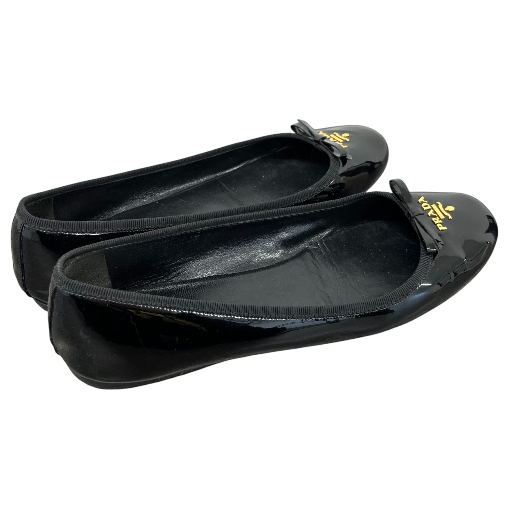 Women's Logo Ballet Flats Mules Black Size EU 40 / UK 7