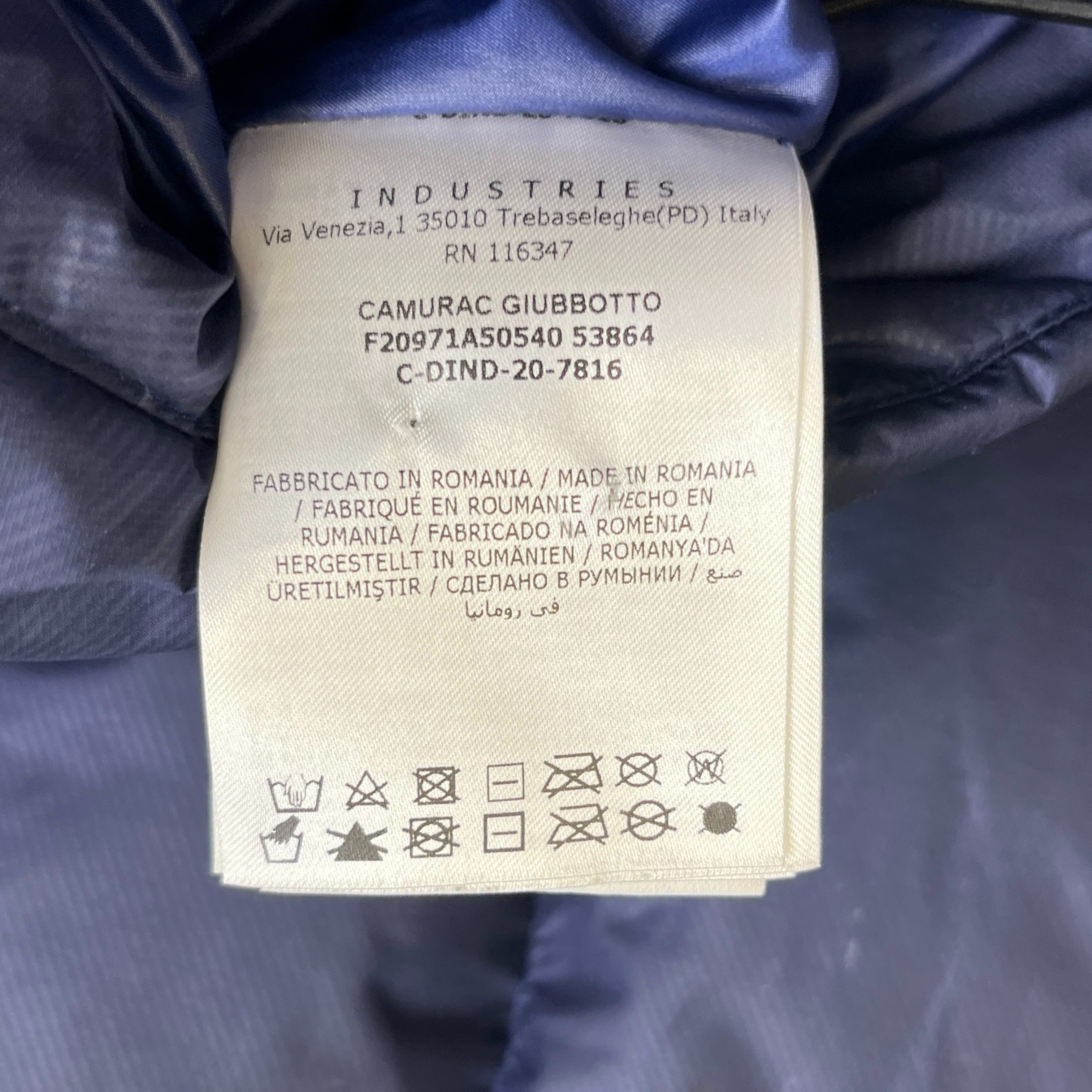 Men's Camurac Down Jacket Navy Size 3 / L