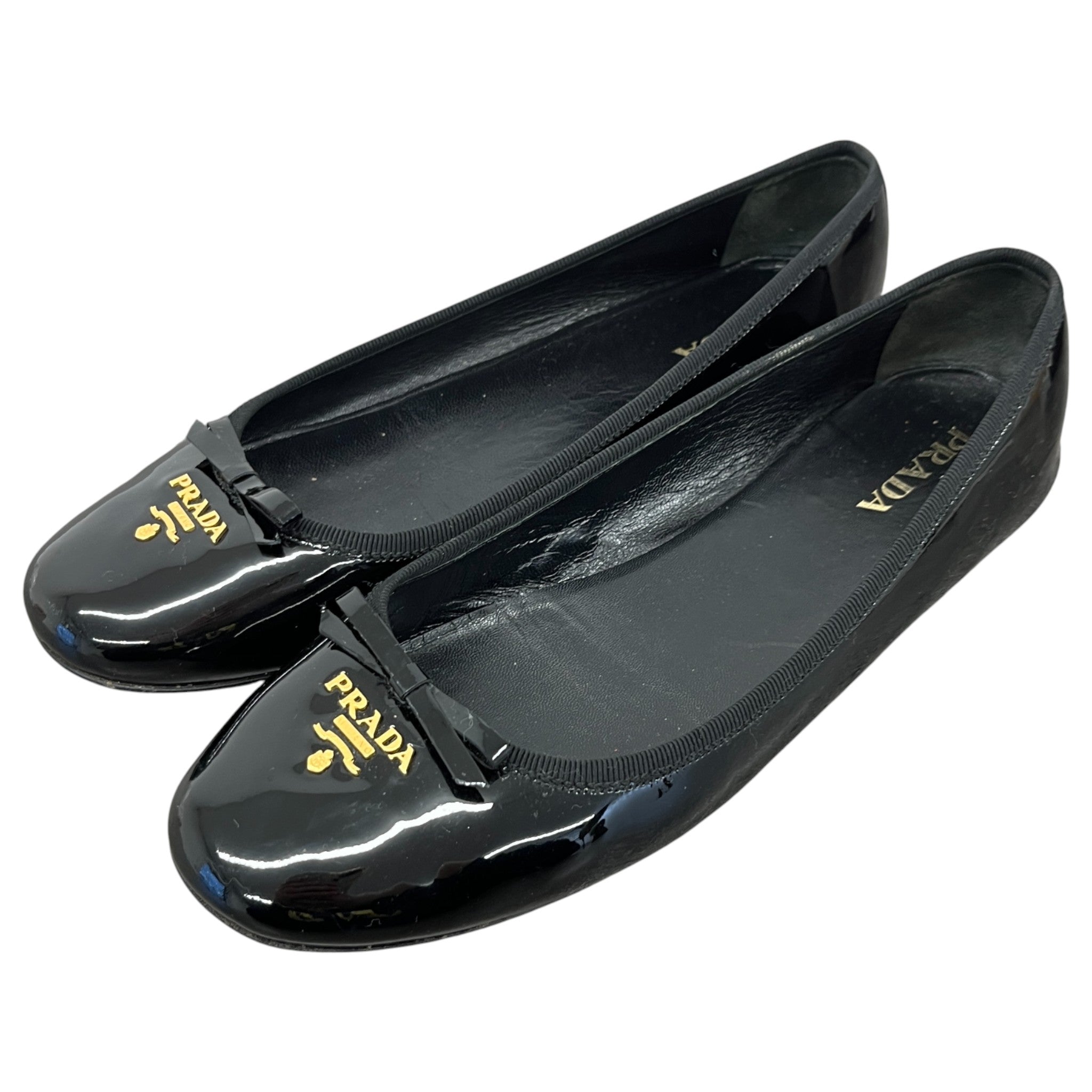 Women's Logo Ballet Flats Mules Black Size EU 40 / UK 7