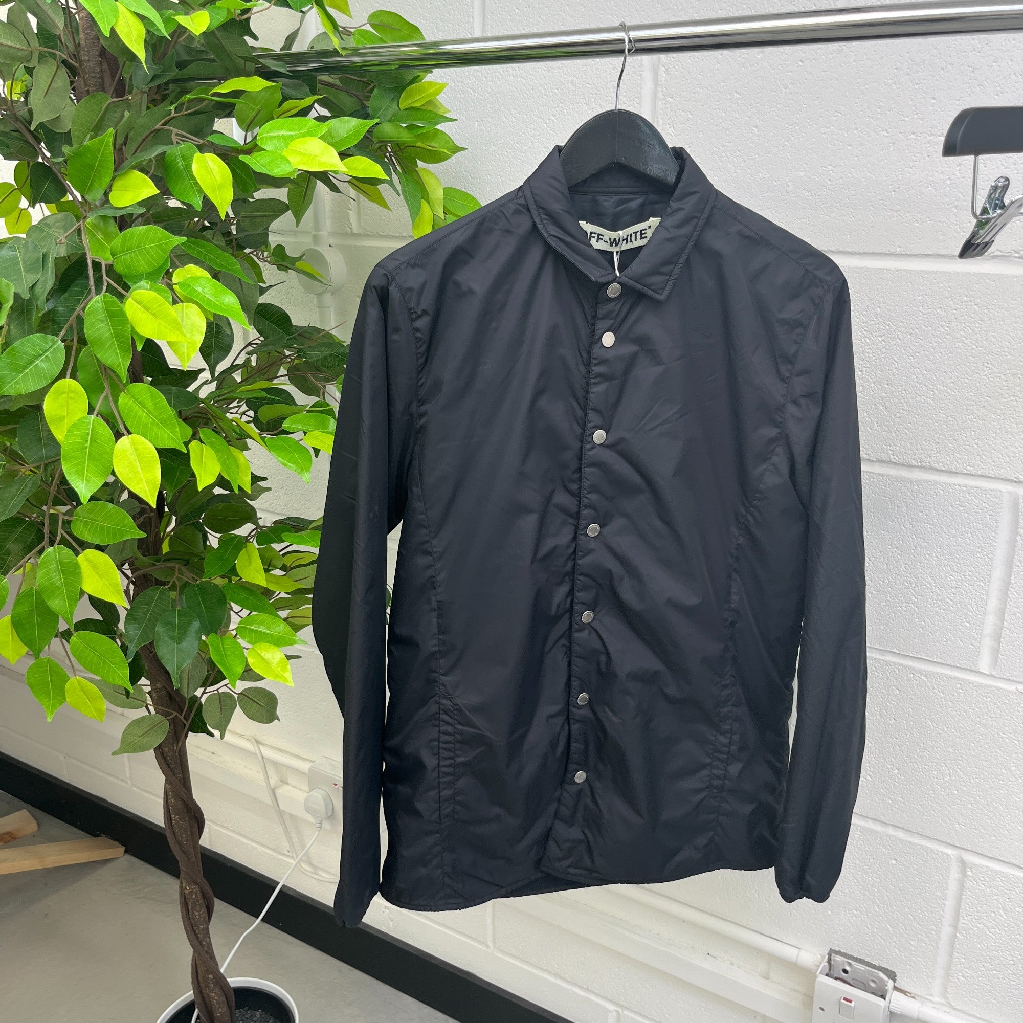 Men's Logo OverShirt Black Size S