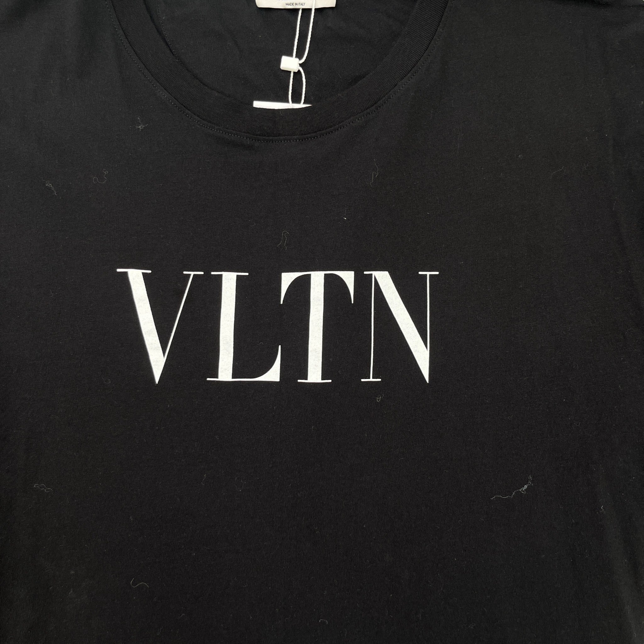 Men's Logo Print T-Shirt Black Size XXL