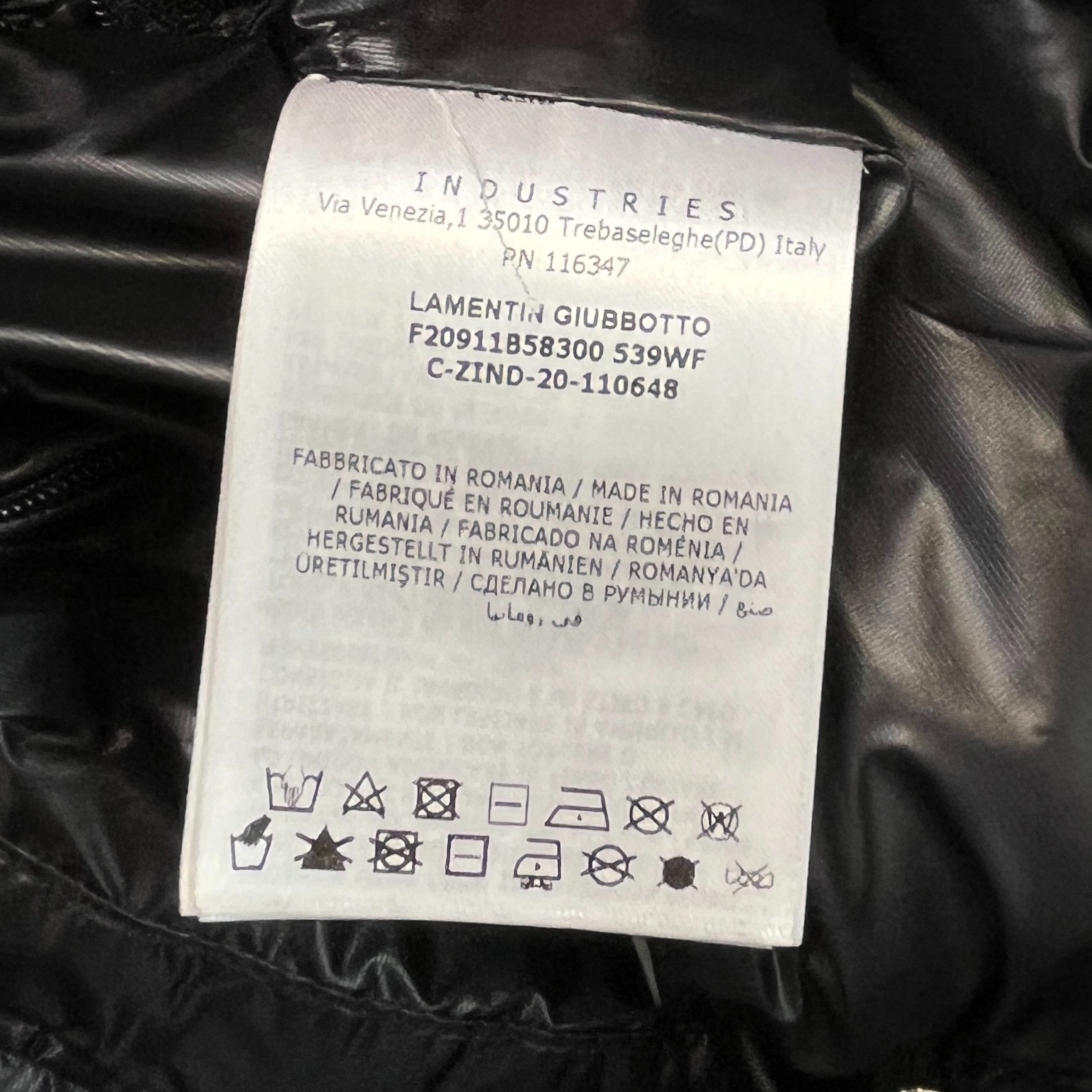 Men's Lametin Down Jacket Black Size 5 / XXL