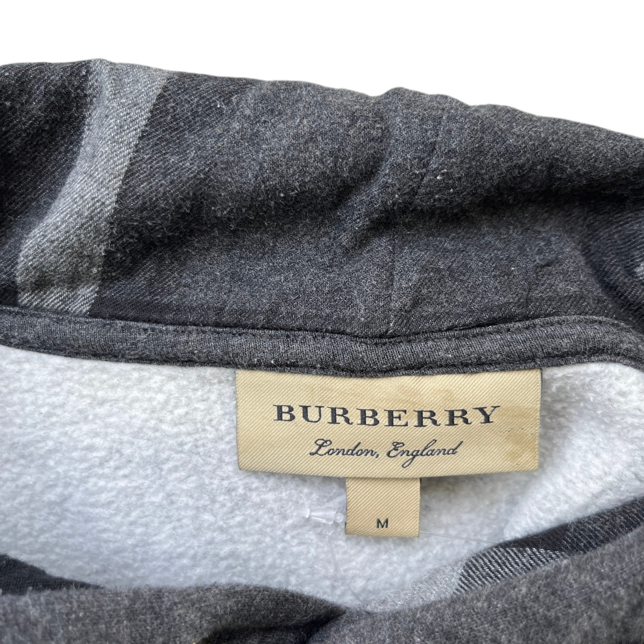 Men's Embroidered Logo Hoodie Grey Size M