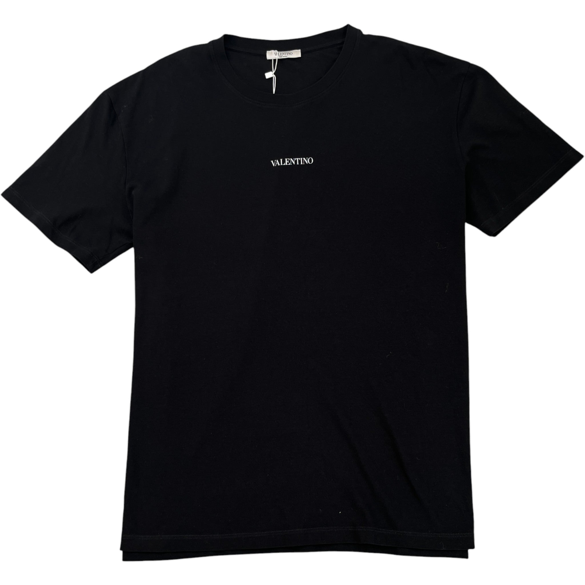 Men's Logo Print T-Shirt Black Size XXL